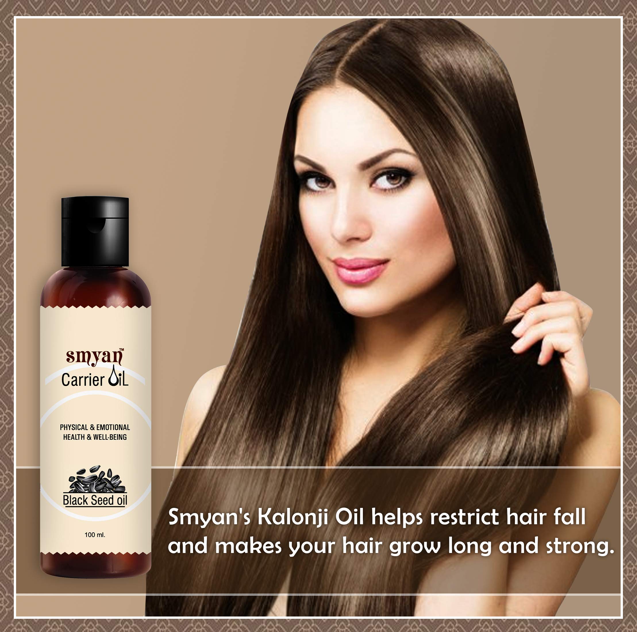 Pure Cold Pressed Black Seed Oil (Kalonji Oil) for Hair Growth - 100ml | Natural Hair Care Treatment for Thicker, Healthier Hair | Perfect for Scalp Massage & DIY Hair Masks