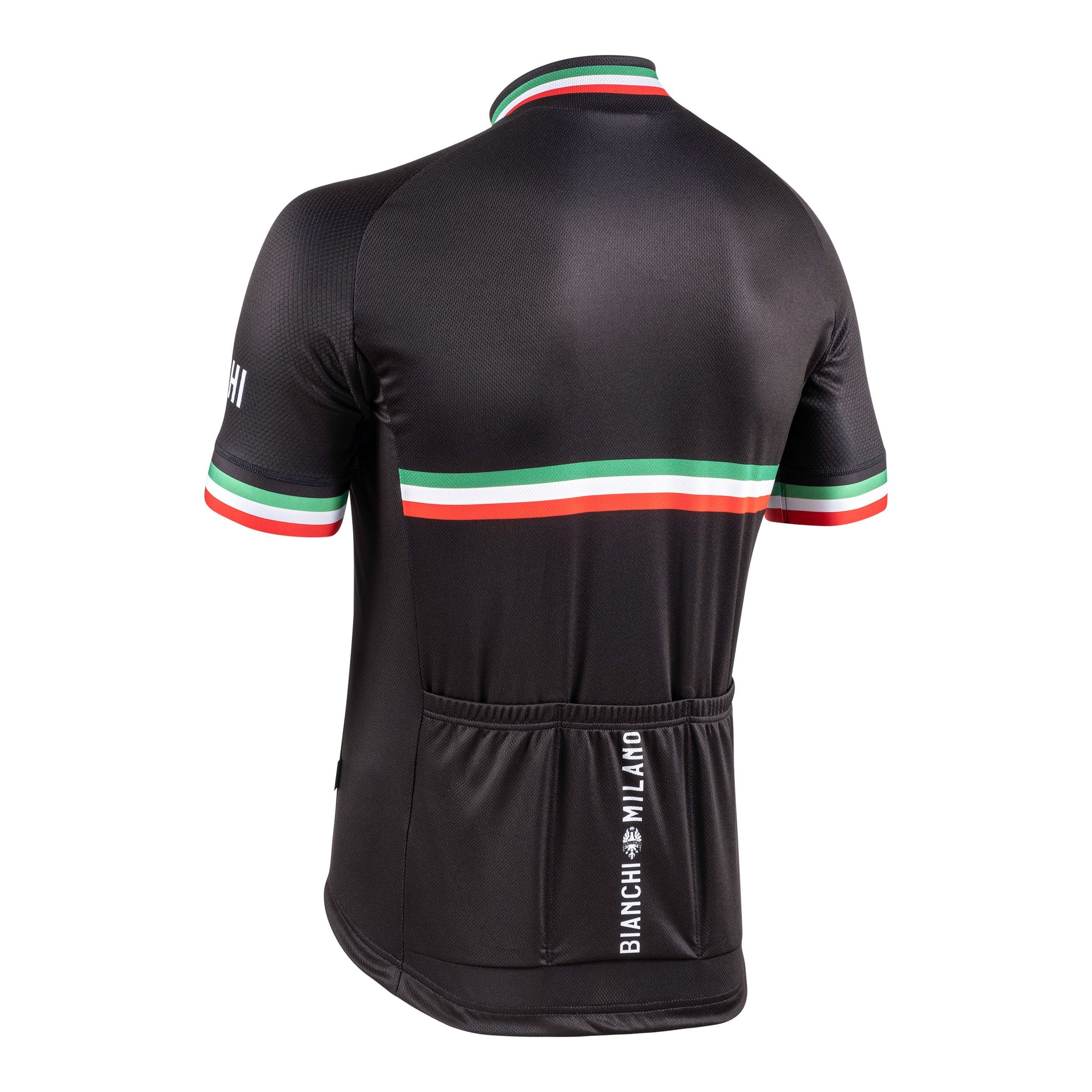 Nalini Bianchi Isalle Short Sleeve Cycling Jersey - Black | Performance Bike Shirt for Men & Women | Perfect for Road Biking & Training