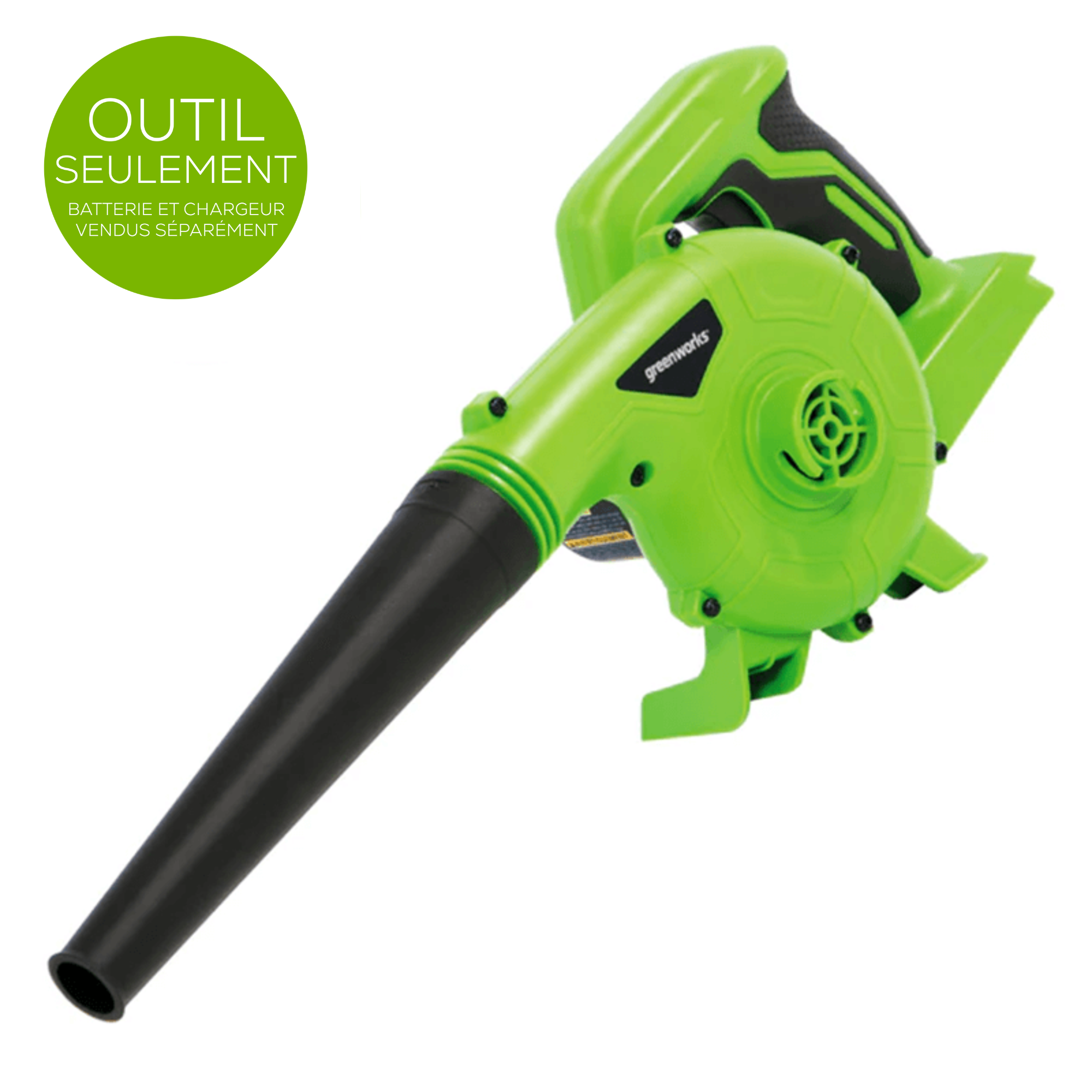 24V 90 CFM Cordless Battery Shop Blower & Vacuum (Tool Only) - Powerful Leaf Blower & Yard Cleanup for Home & Garden Maintenance