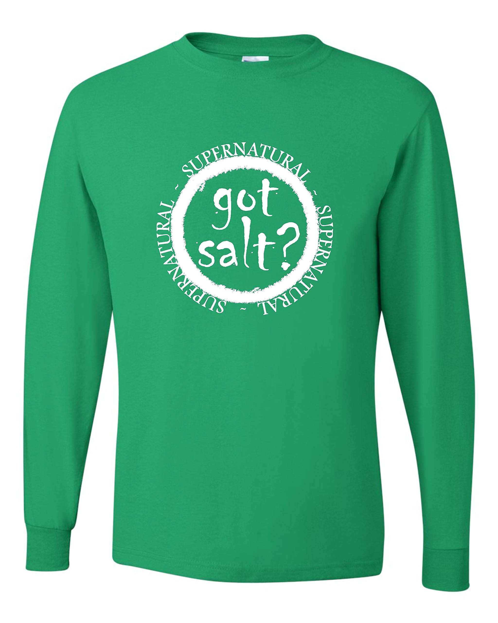 Got Salt? Supernatural Long Sleeve T-Shirt for Men - Vintage Graphic Tee with Funny Quote - Perfect for Halloween, Cosplay & Casual Wear