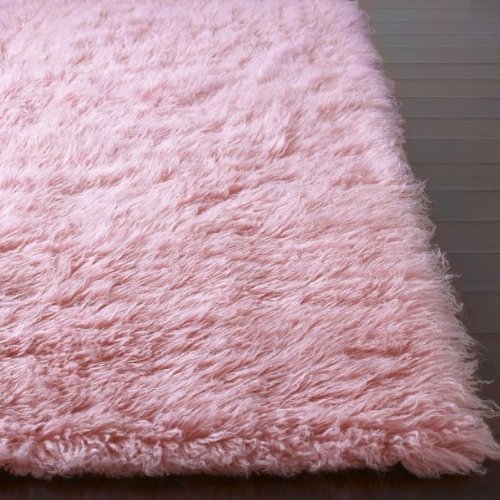 nuLOOM Hand Woven Authentic Greek Flokati Rug in Dusky Rose - Soft Shaggy Area Rug for Living Room, Bedroom & Nursery Decor