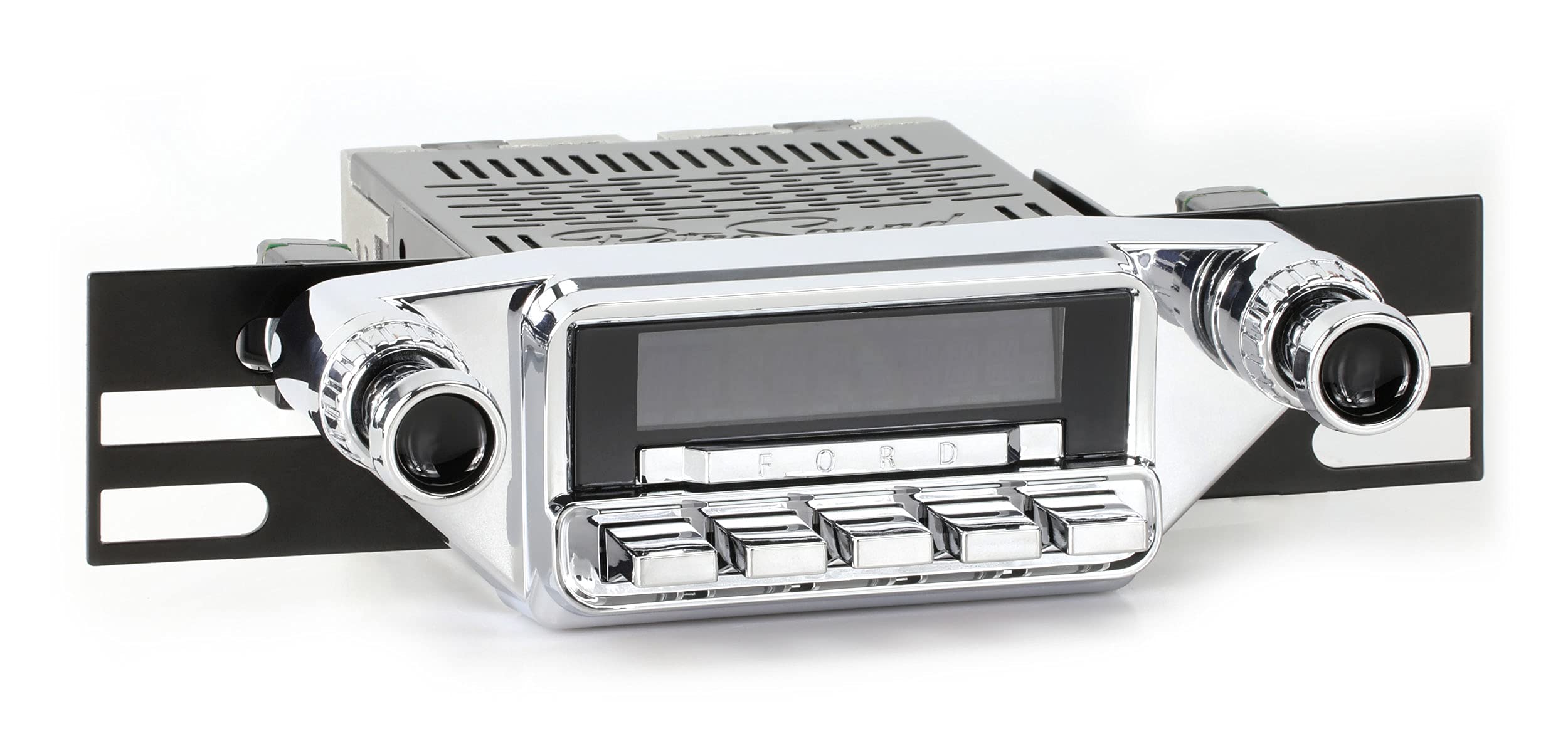 Vintage Detroit Radio Motor 2 with Black Dot Knobs - Compatible with Ford Mustang, Falcon & Ranchero | Classic Car Audio Upgrade for 60s Muscle Cars & Retro Vehicles