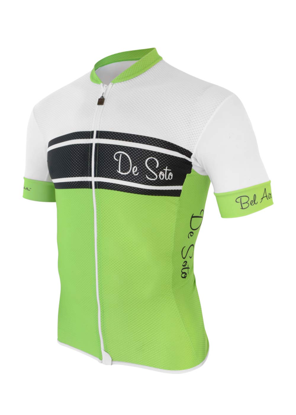 De Soto Skin Cooler Full Zip Tri Top Short Sleeve Cycling Jersey - FVSC - Perfect for Hot Weather Rides & Triathlon Training