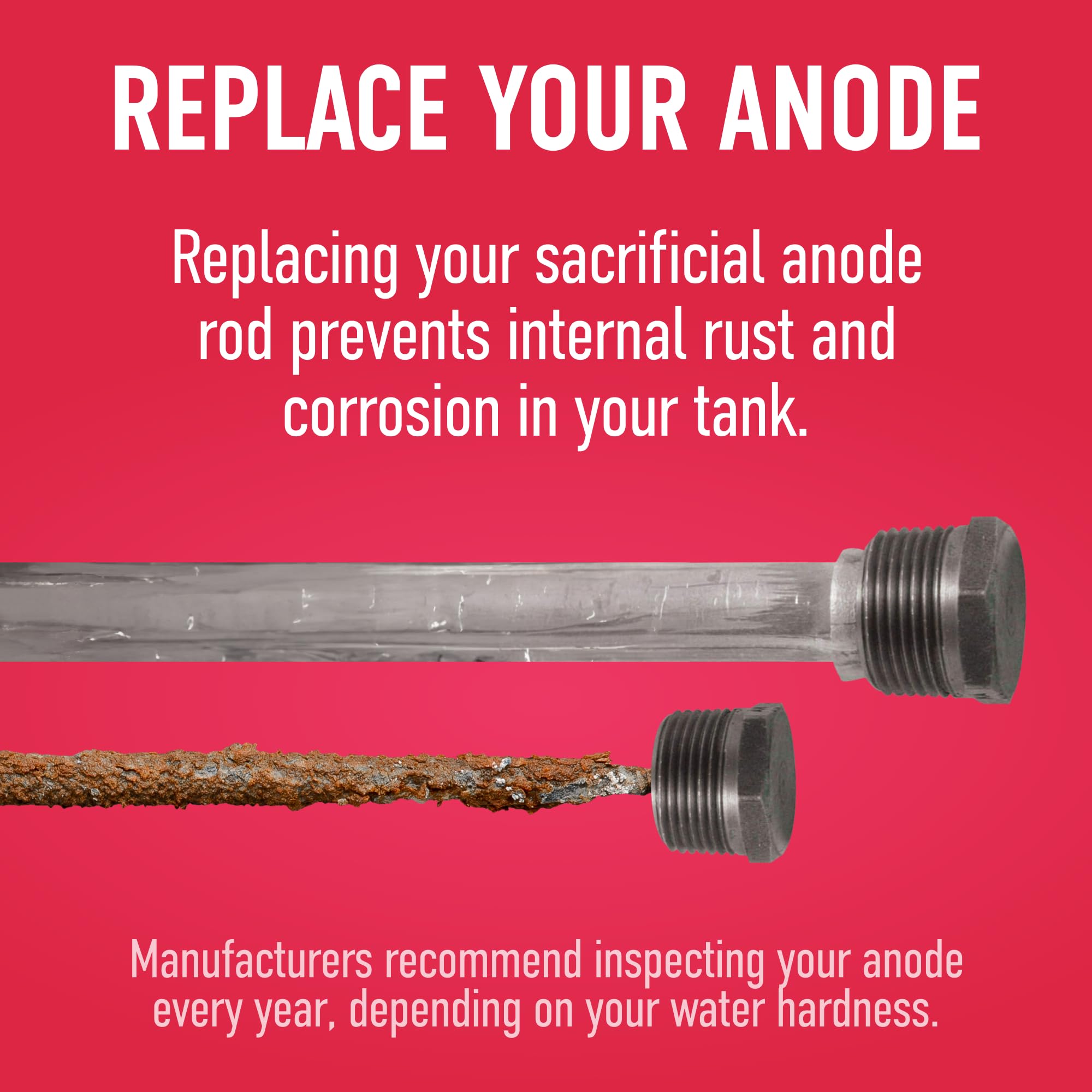 4 Pack Magnesium Anode Rod for RV Water Heater - 3/4