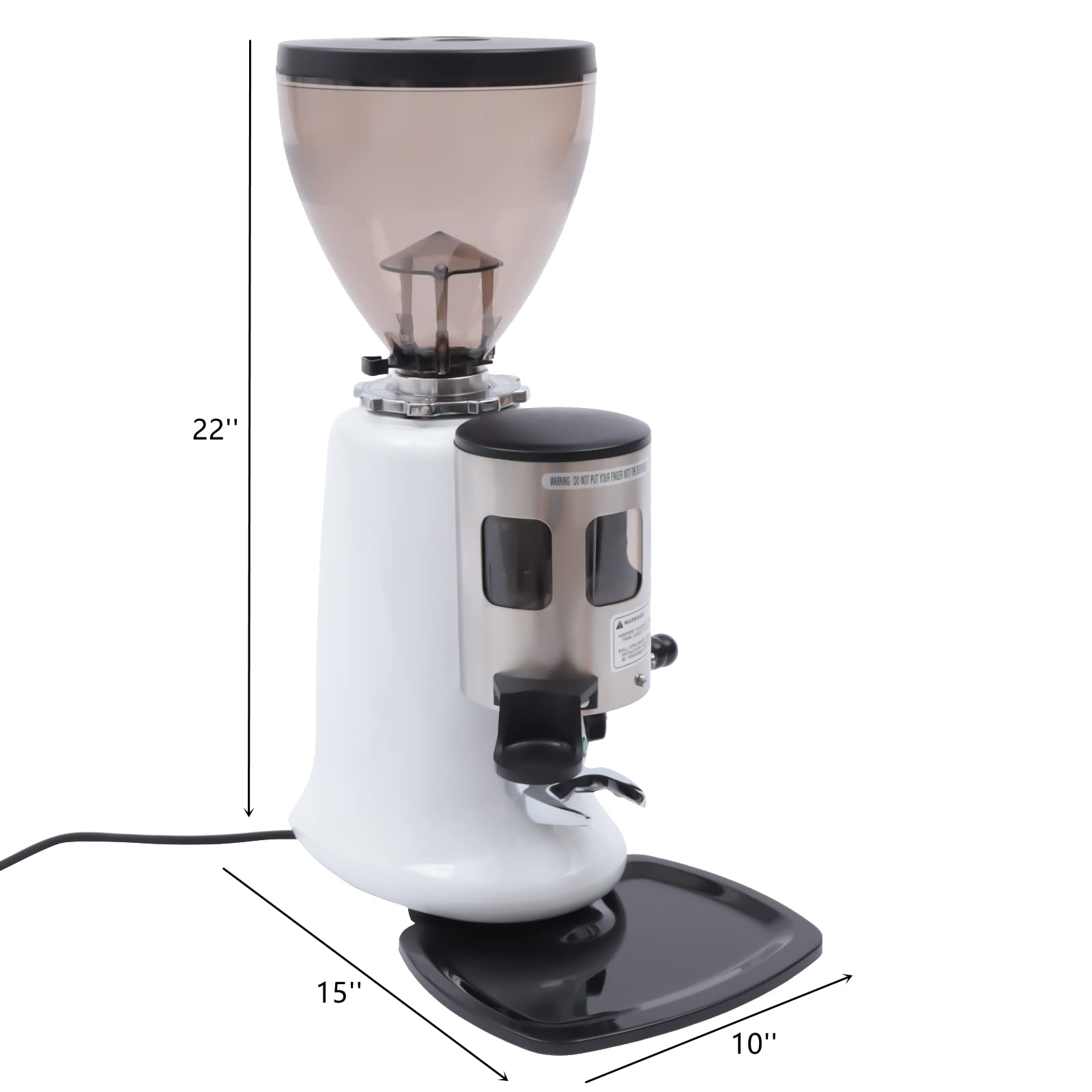 350W Electric Coffee Grinder - Commercial & Home Espresso Bean Grinder with Automatic Burr Mill, 1400 RPM Professional Coffee Grinding Machine for Fresh Brews - Perfect for Kitchen, Office & Coffee Shops