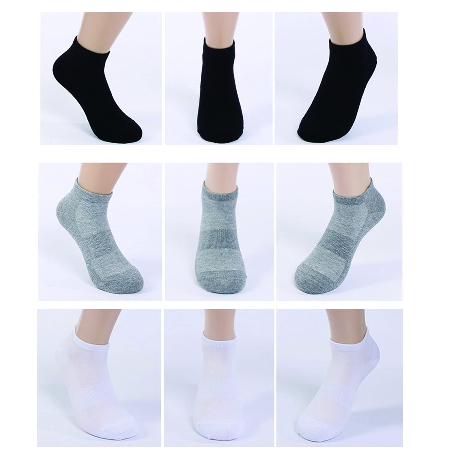 Low Cut Ankle Cotton Socks for Women - 3 Pairs Cushioned Athletic Running Socks with Breathable Comfort - Perfect for Gym, Jogging, Yoga & Everyday Wear