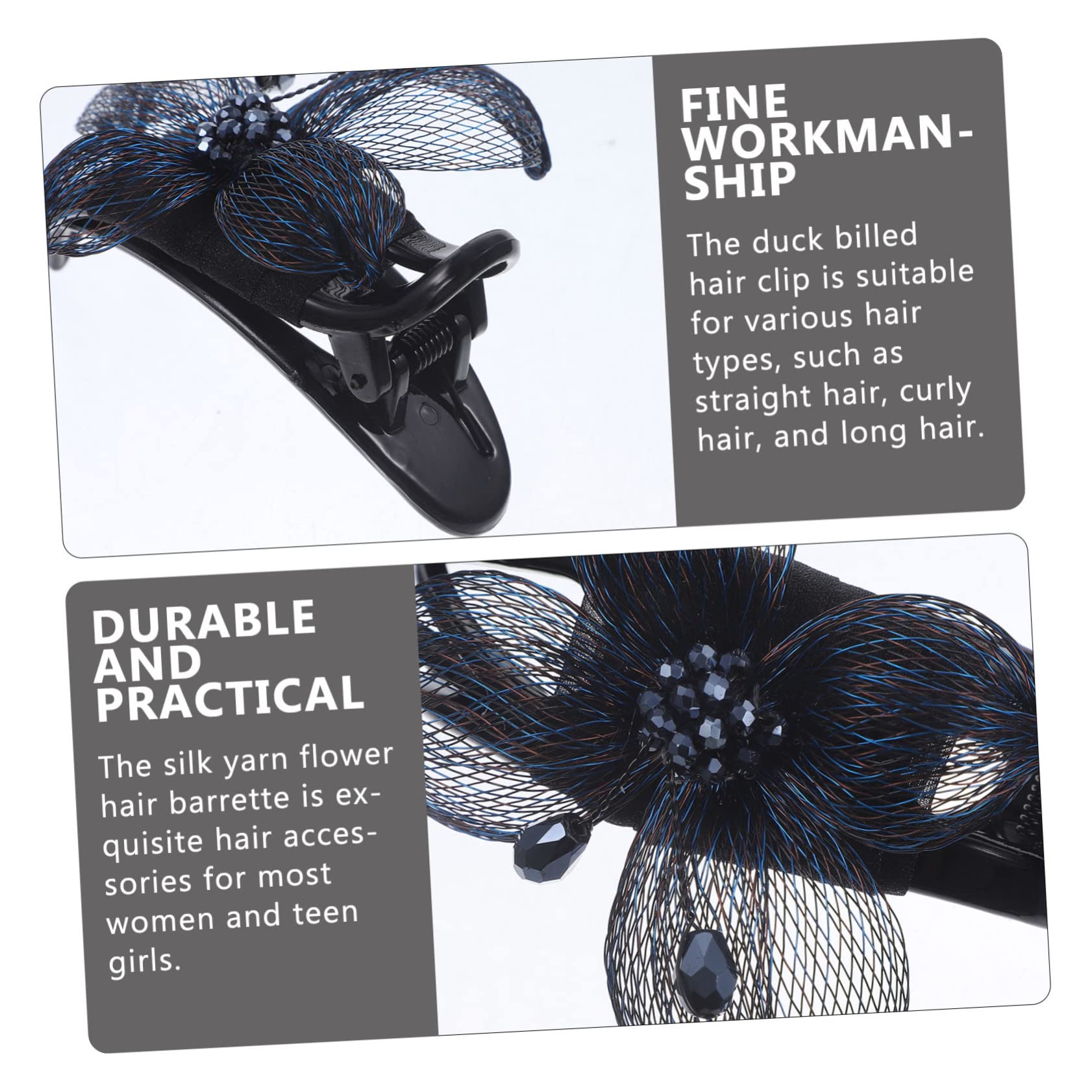 Elegant Mikinona Hair Clip Ponytail Holder for Women & Teens - Perfect for Prom, Weddings & Everyday Styling