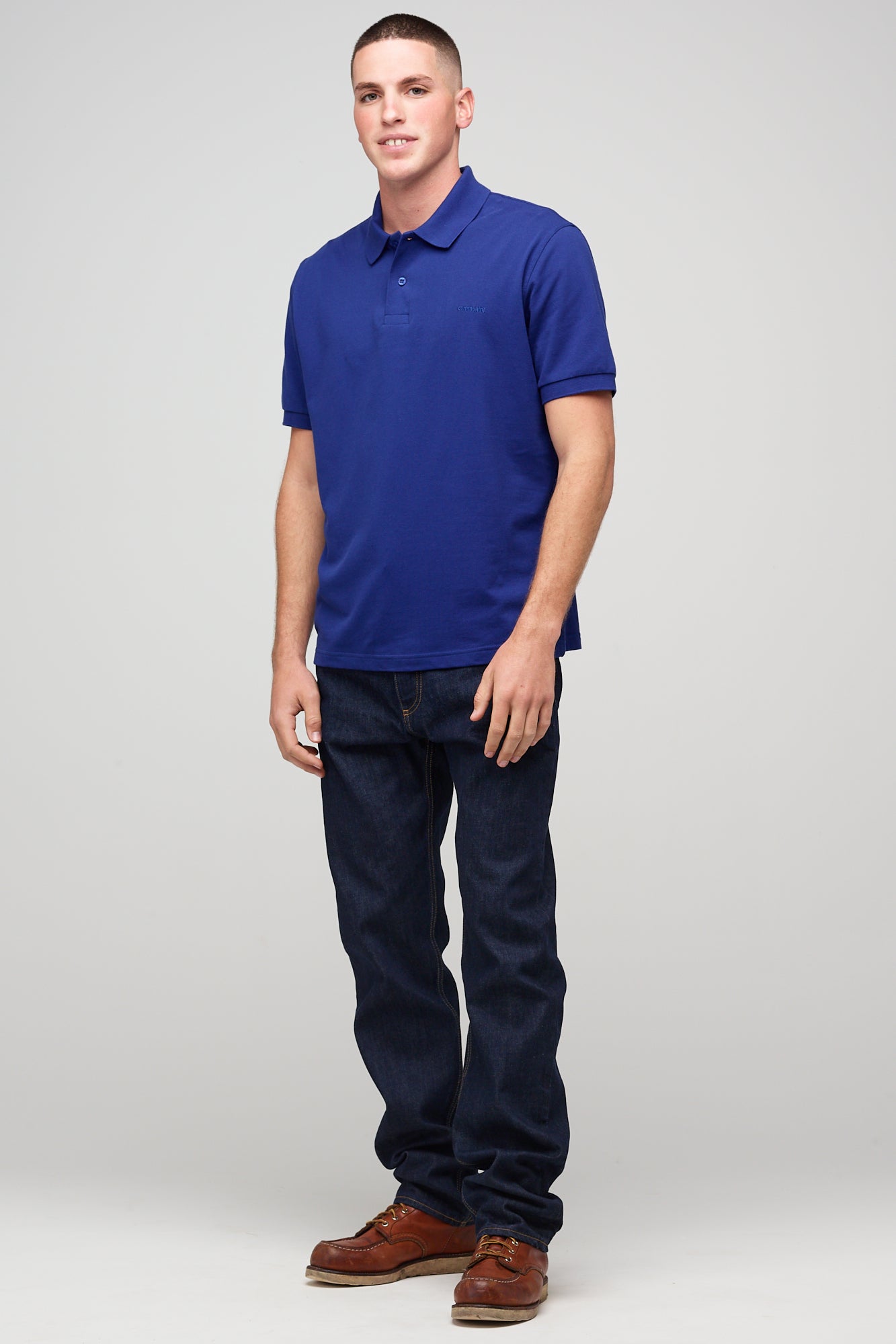 Royal Blue Men's Short Sleeve Polo Shirt - Breathable Cotton Casual Shirt for Golf, Work & Summer Outfits