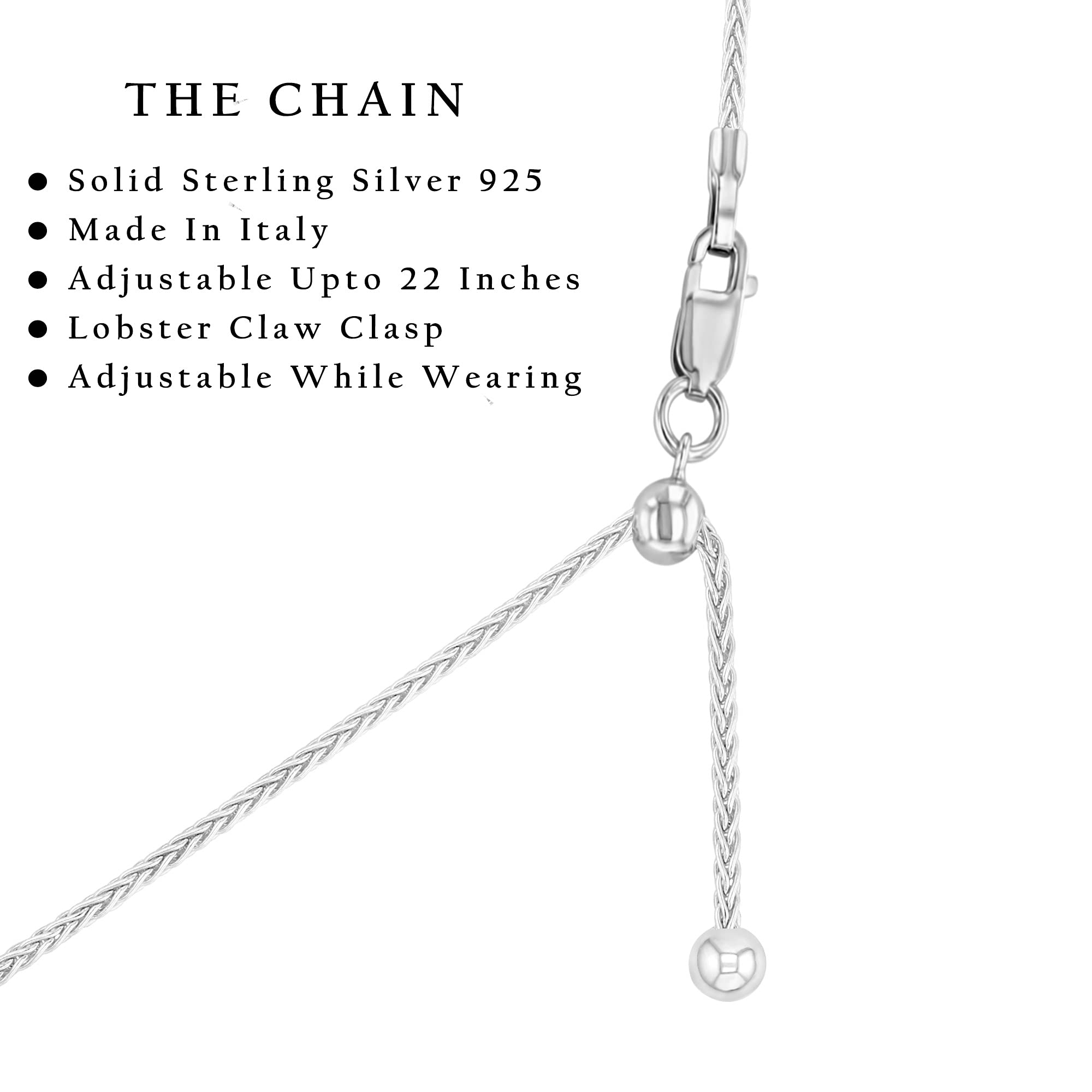 Sterling Silver Adjustable Mother Necklace - Personalized Keepsake Gift for Mom, Grandma, or Wife - Perfect for Mother's Day, Birthday, Anniversary & Special Occasions
