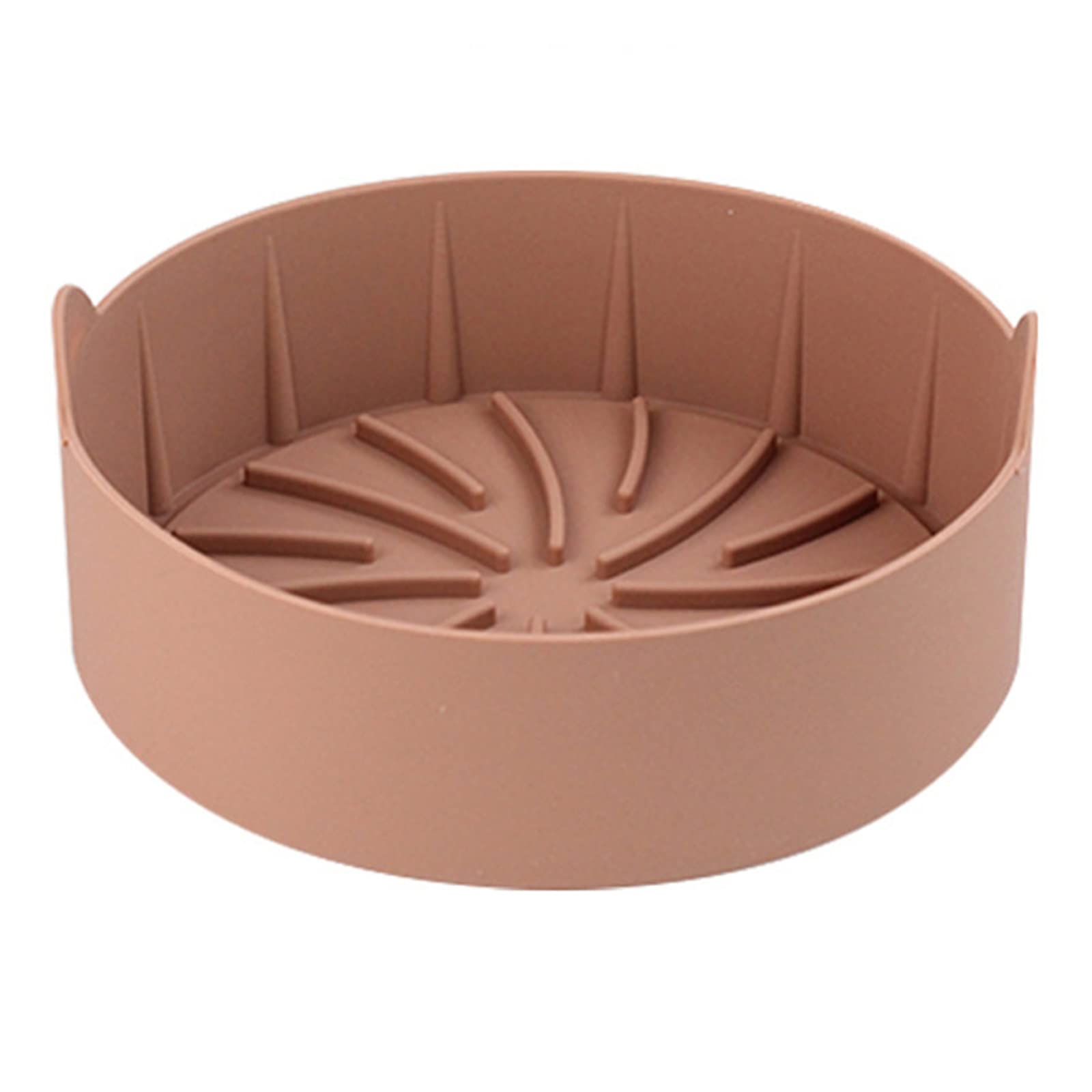 Non-Toxic Air Fryer Silicone Pot Replacement - 7.5 Inch Circular Baking Liner for 7