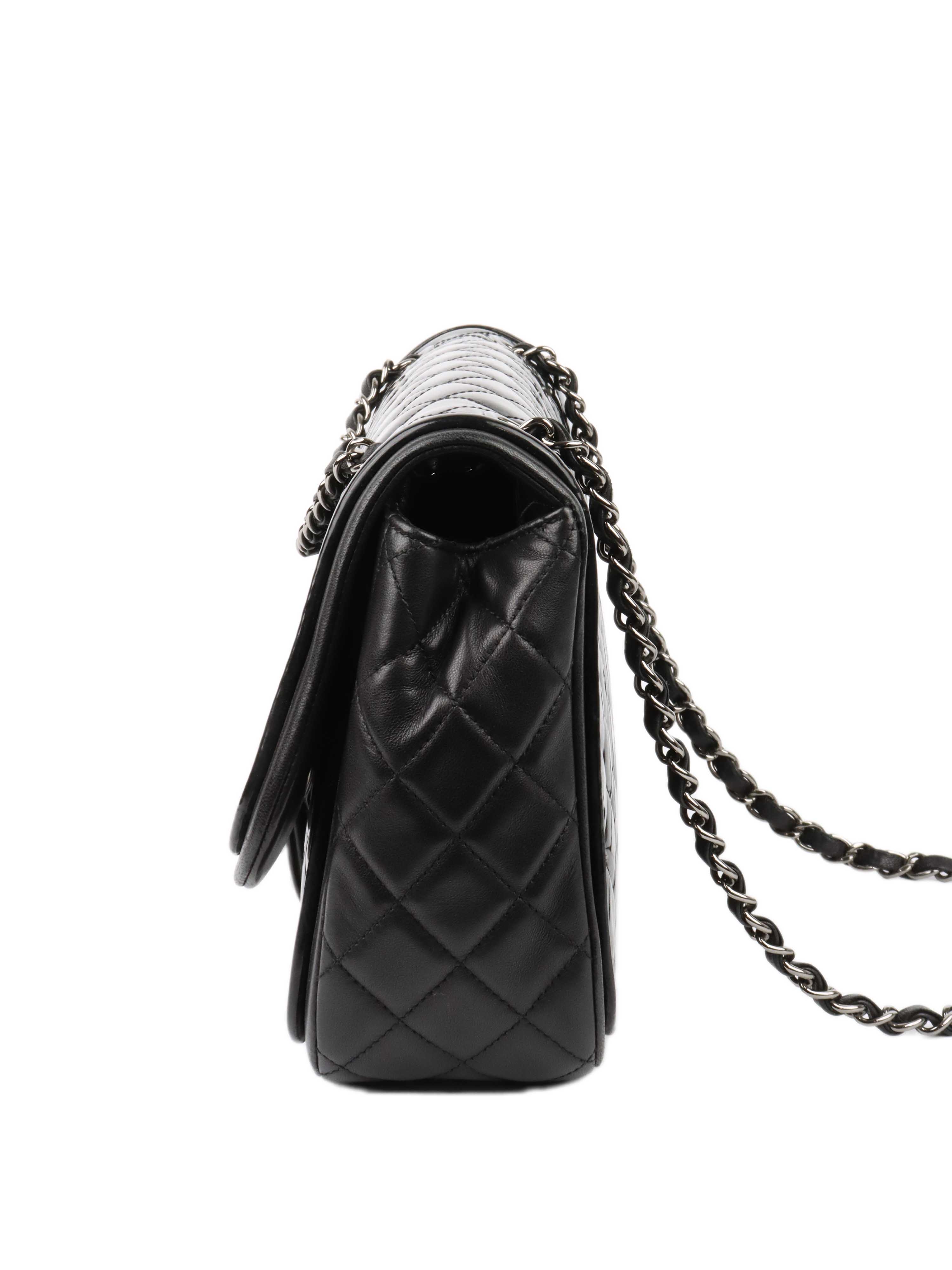 Chanel Patent Leather Classic Flap Bag - Luxury Designer Handbag for Women | Perfect for Evening Events, Parties & Special Occasions