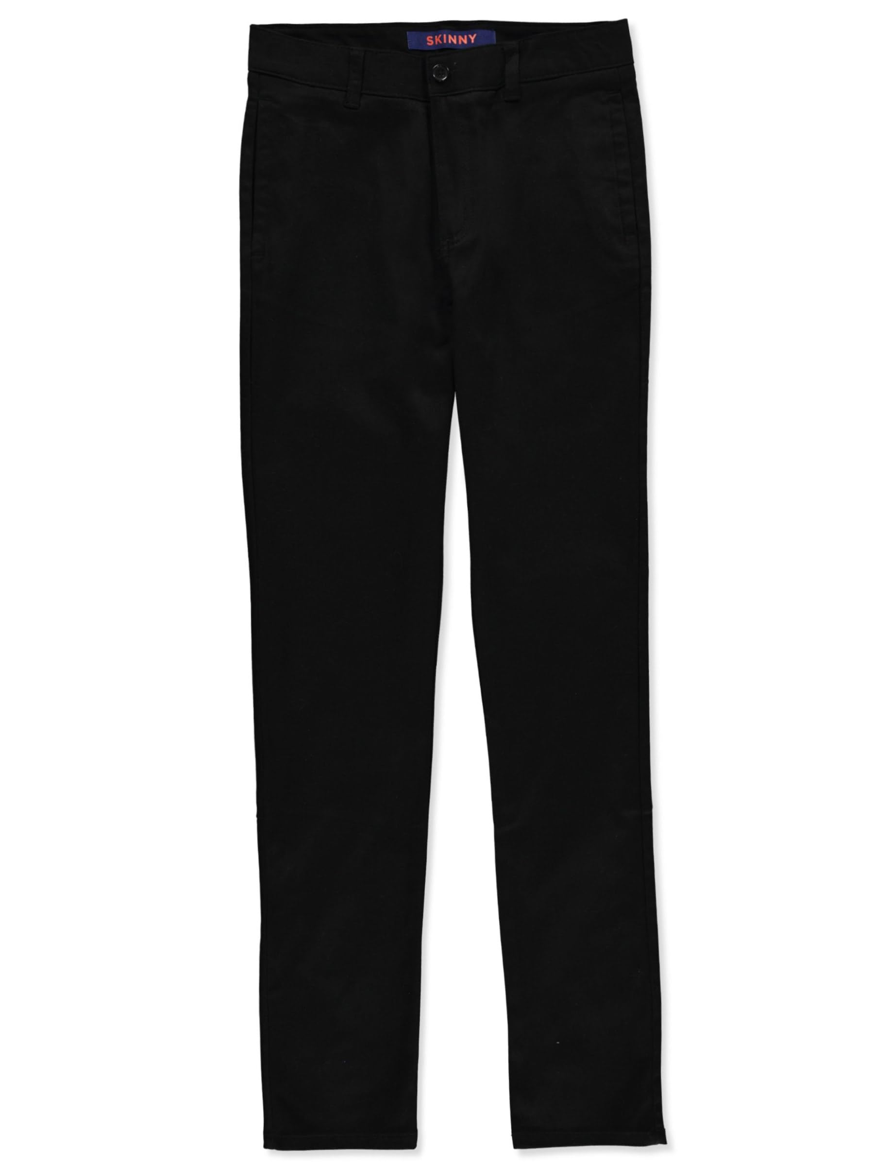 French Toast Women's Stretch Twill Skinny Leg Pants - Black, Size 14 Junior Girls | Comfortable & Stylish for School, Work & Casual Wear