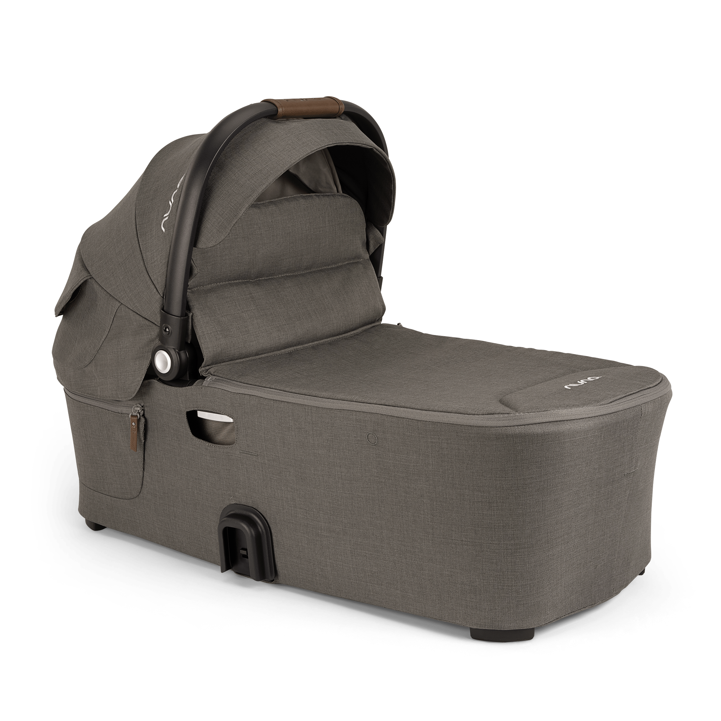 Nuna DEMI Next Bassinet with Stand - Granite Gray | Premium Baby Bassinet for Newborns | Perfect for Nursery, Bedroom & Travel
