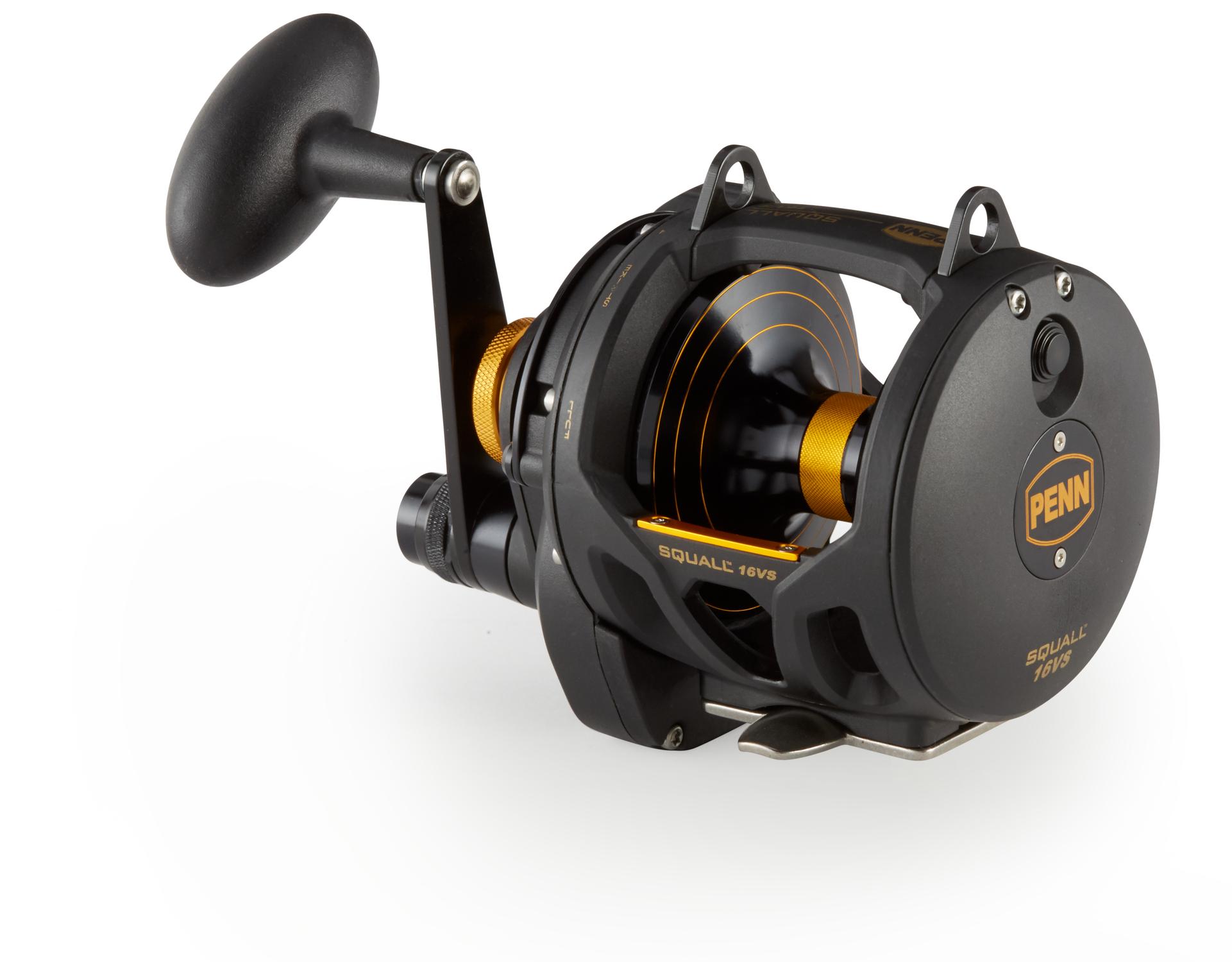 Squall® Lever Drag 2 Speed Conventional Fishing Reel - Saltwater & Freshwater Trolling Reel for Offshore & Inshore Fishing