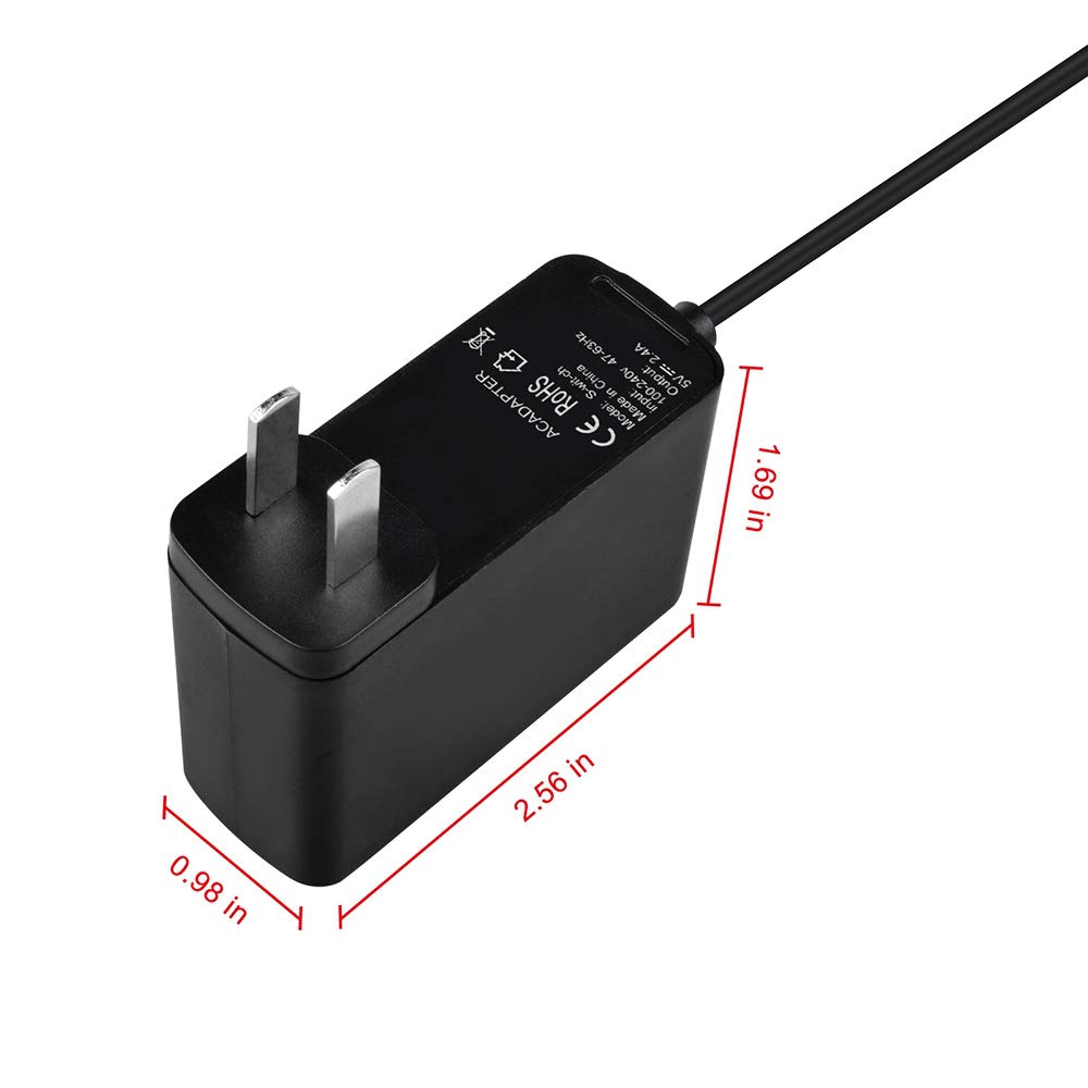 PK Power 5V 2.4A USB-C Wall Charger with Type-C Cable - Fast Charging Adapter for ASUS ZenPad 3S 10 (Z500M/Z580CA) - Perfect for Home, Office & Travel Use