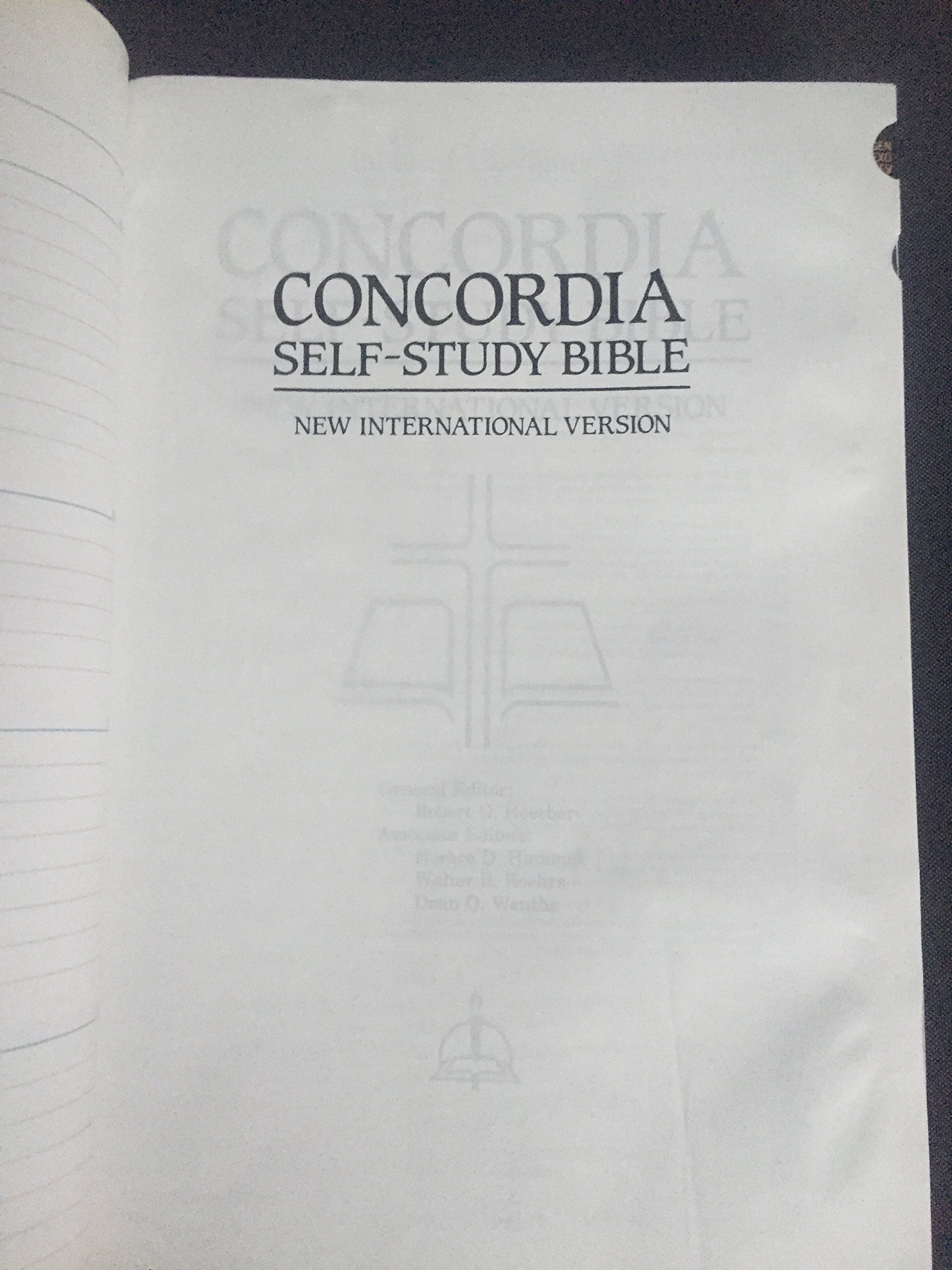 Concordia Self-Study Bible NIV - New International Version Study Bible with Commentary & Notes for Personal Devotion, Bible Study Groups & Church Teaching