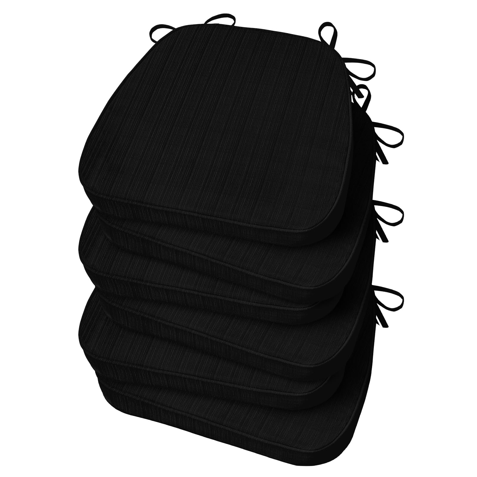 Premium D-Shaped Dining Chair Cushions Set of 6 - 2.5