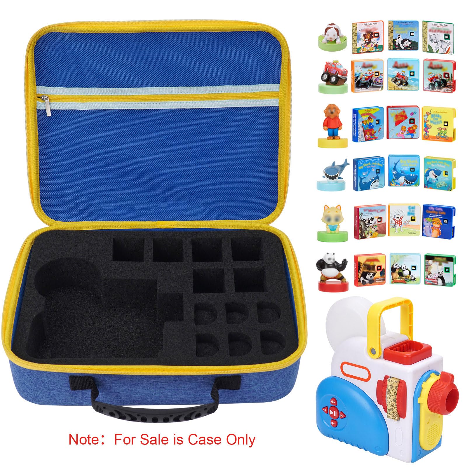 MGZNMTY Blue Storage Case for Little Tikes Story Dream Machine - Compatible with Kids Storybook Projector, Audio Player & Character Collection - Travel Organizer Box for Toddler Toys & Gifts (Case Only) - Perfect for Home, Travel & Classroom Organization