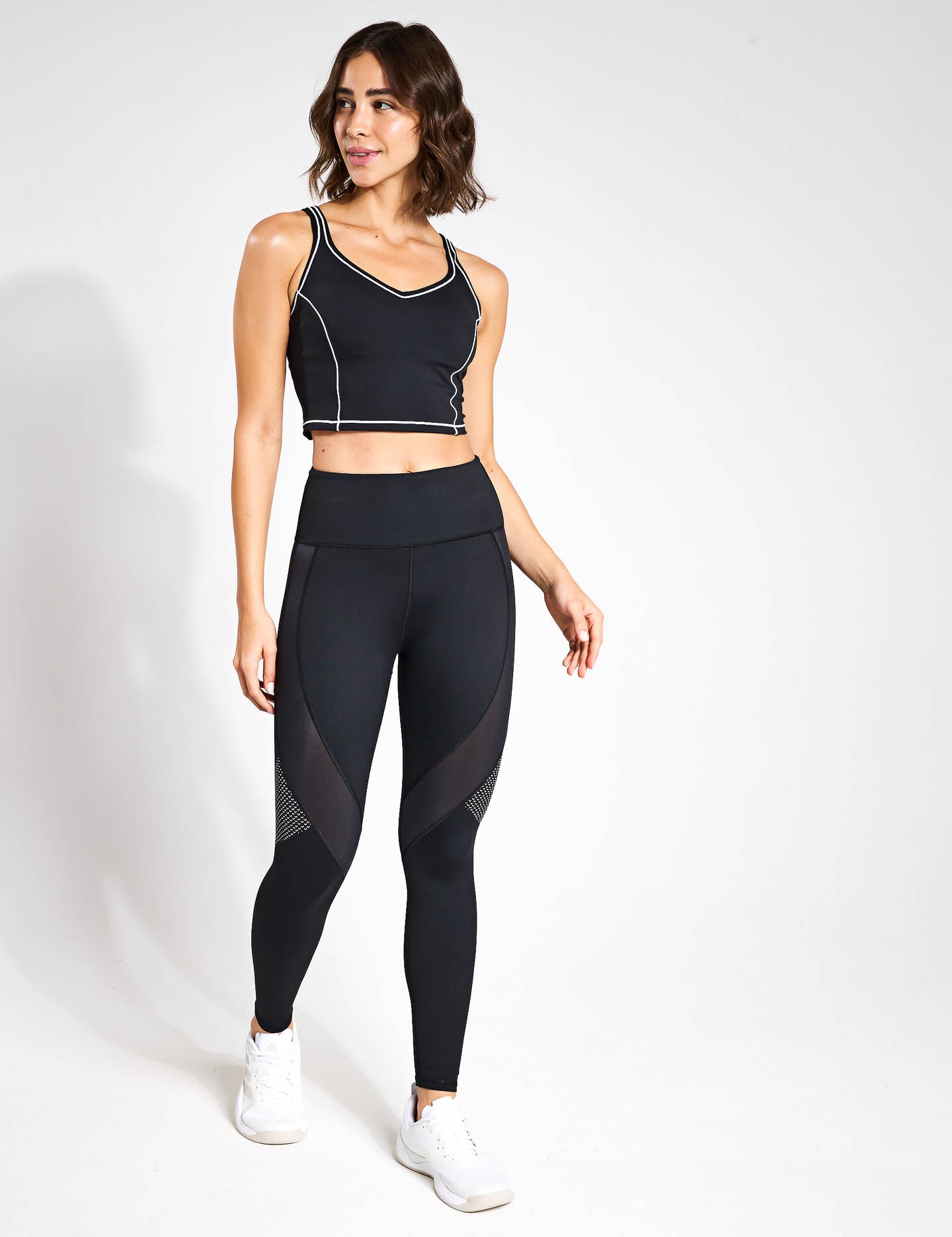 Premium High-Waisted Dynamic Full Length Leggings for Women - Black - Yoga, Running, Workout & Everyday Wear
