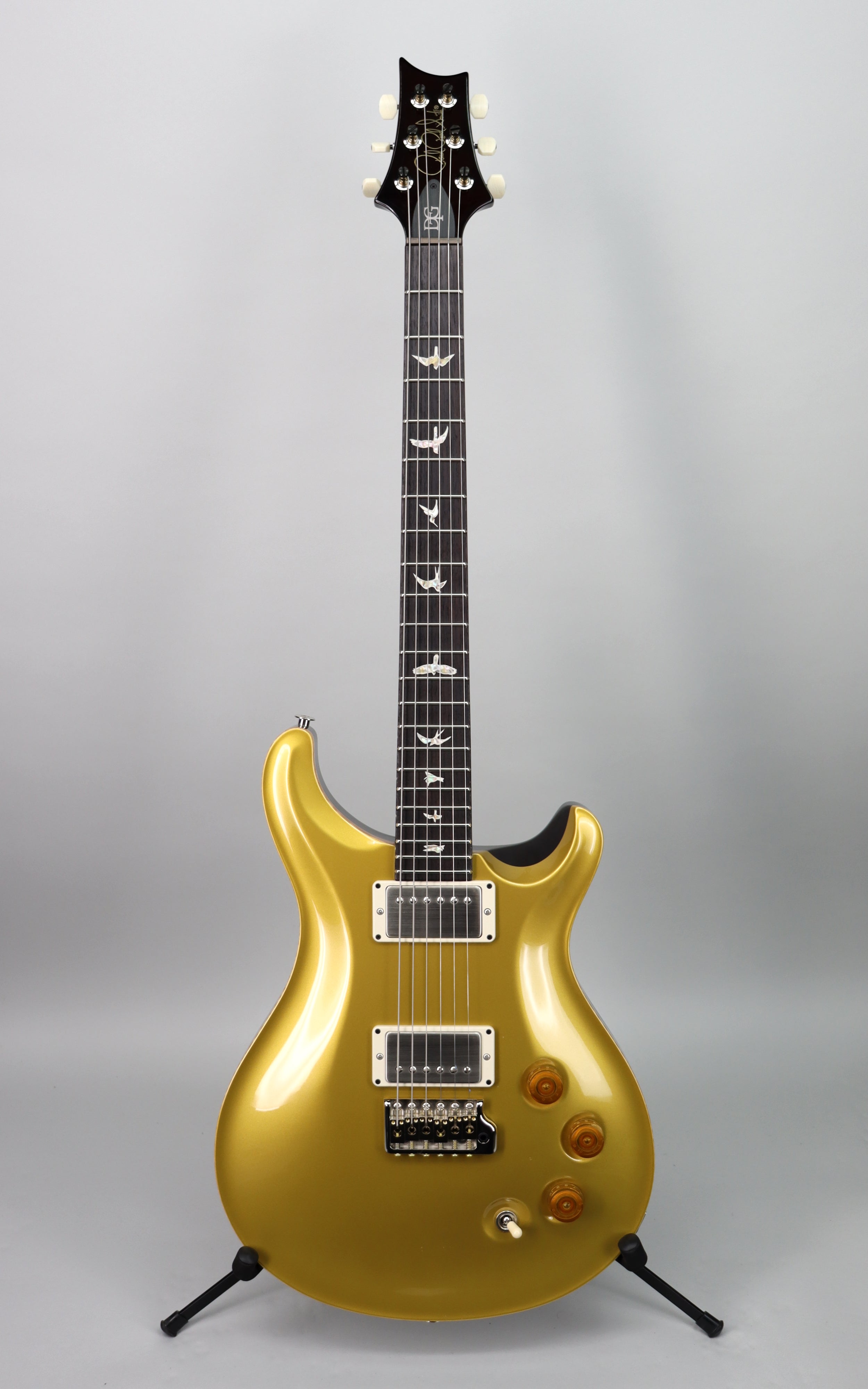 Paul Reed Smith DGT Electric Guitar with Birds Inlays & Goldtop Finish - Perfect for Rock, Blues & Stage Performances