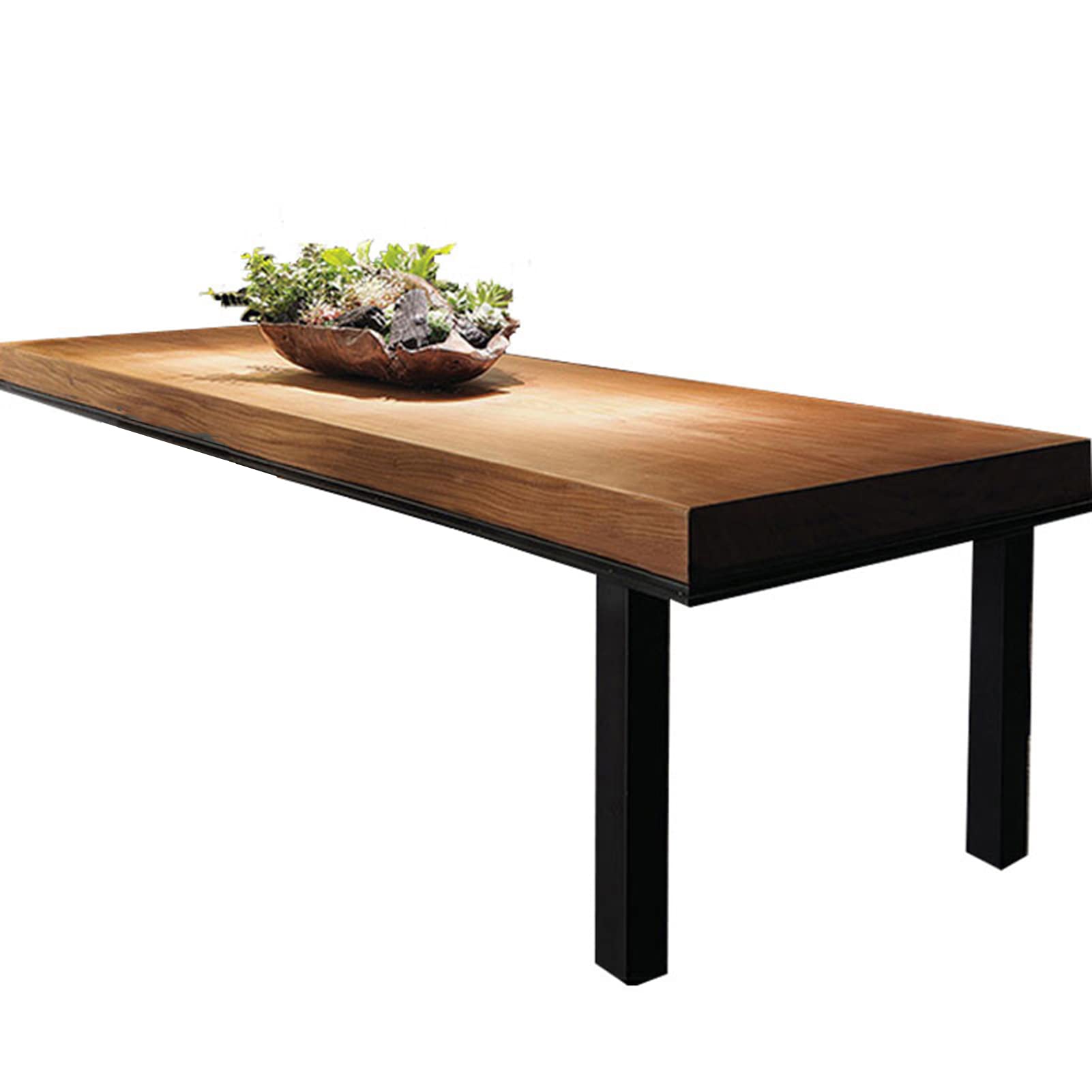 Modern Solid Wood Computer Desk for Home Office - Sturdy Student Study Desk with Retro Design, 220X100X75CM - Perfect for Bedroom, Kitchen & Small Space Workspaces