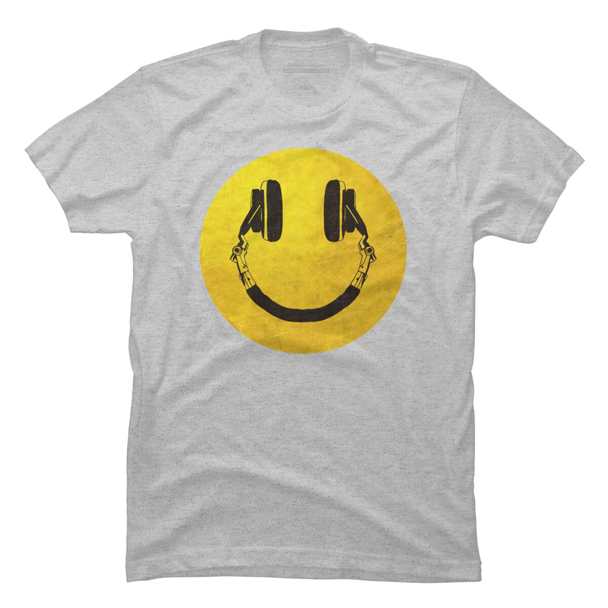 ArtTypeMachine Music Smile Graphic T-Shirt for Men | Cool Band Tee for Concerts & Casual Wear | Funny Music Lover Gift