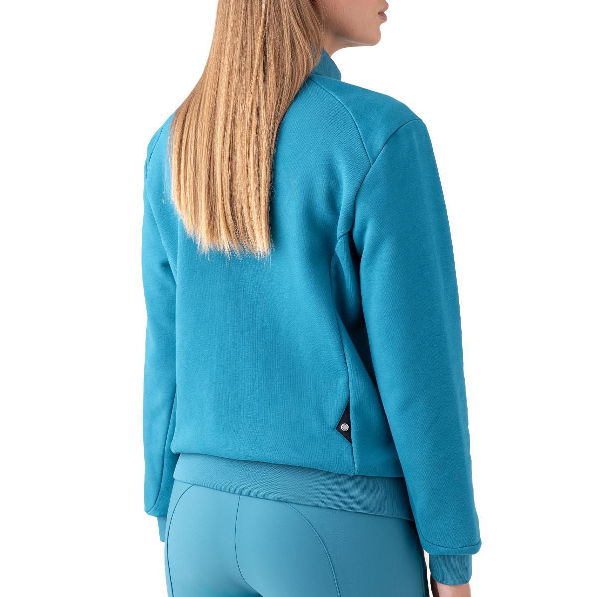 Equiline Women's Esipe Full Zip Sweatshirt - Soft Fleece Pullover Hoodie for Casual Wear & Outdoor Activities | Trendy Streetwear & Lounge Comfort