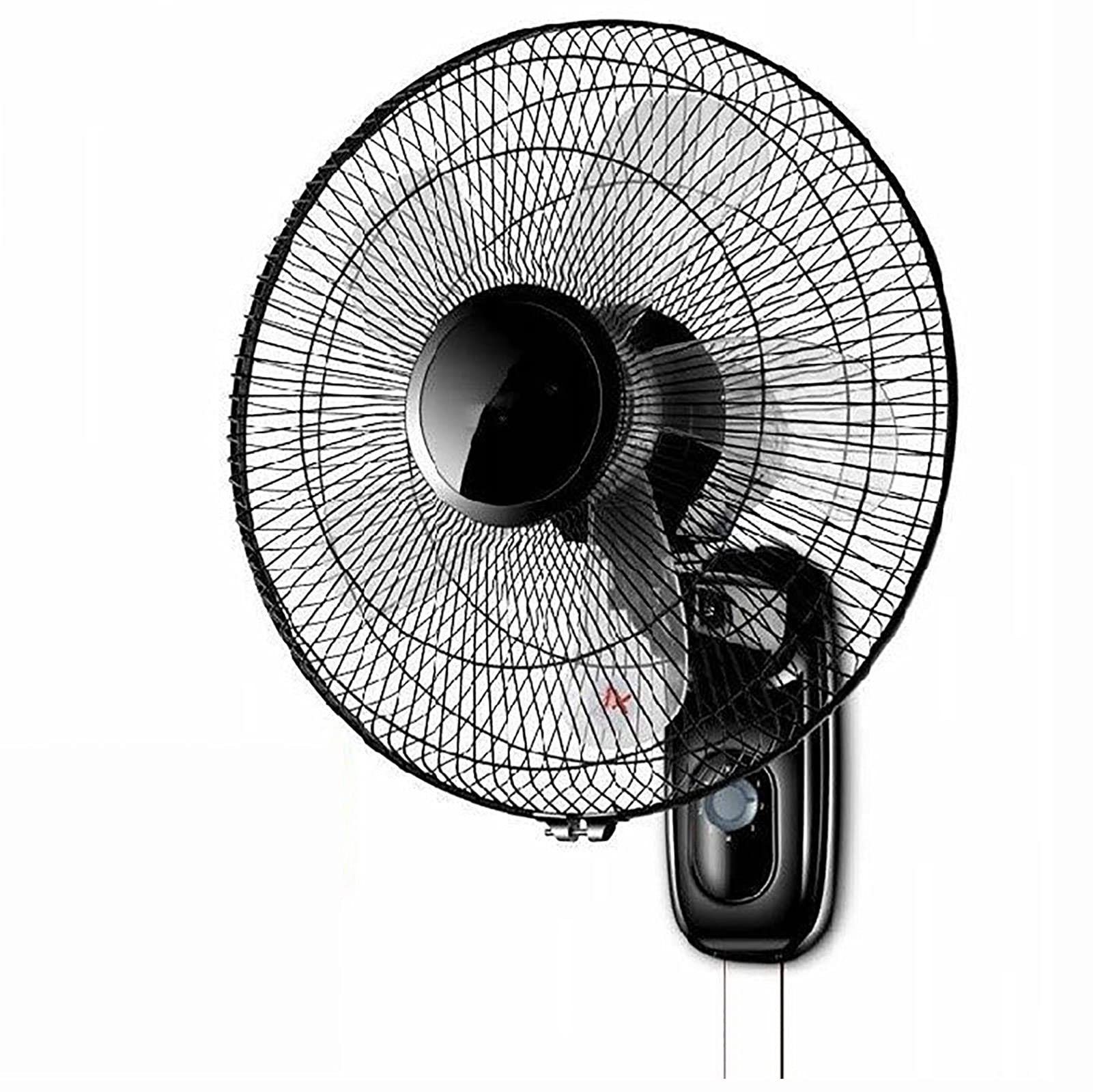 17 Inch Wall Mount Fan with 3 Speed Settings & 5 Blades - Quiet Oscillating Cooling Fan for Home, Office, and Commercial Use (Style 1) - Perfect for Bedrooms, Kitchens, Warehouses, and Workspaces