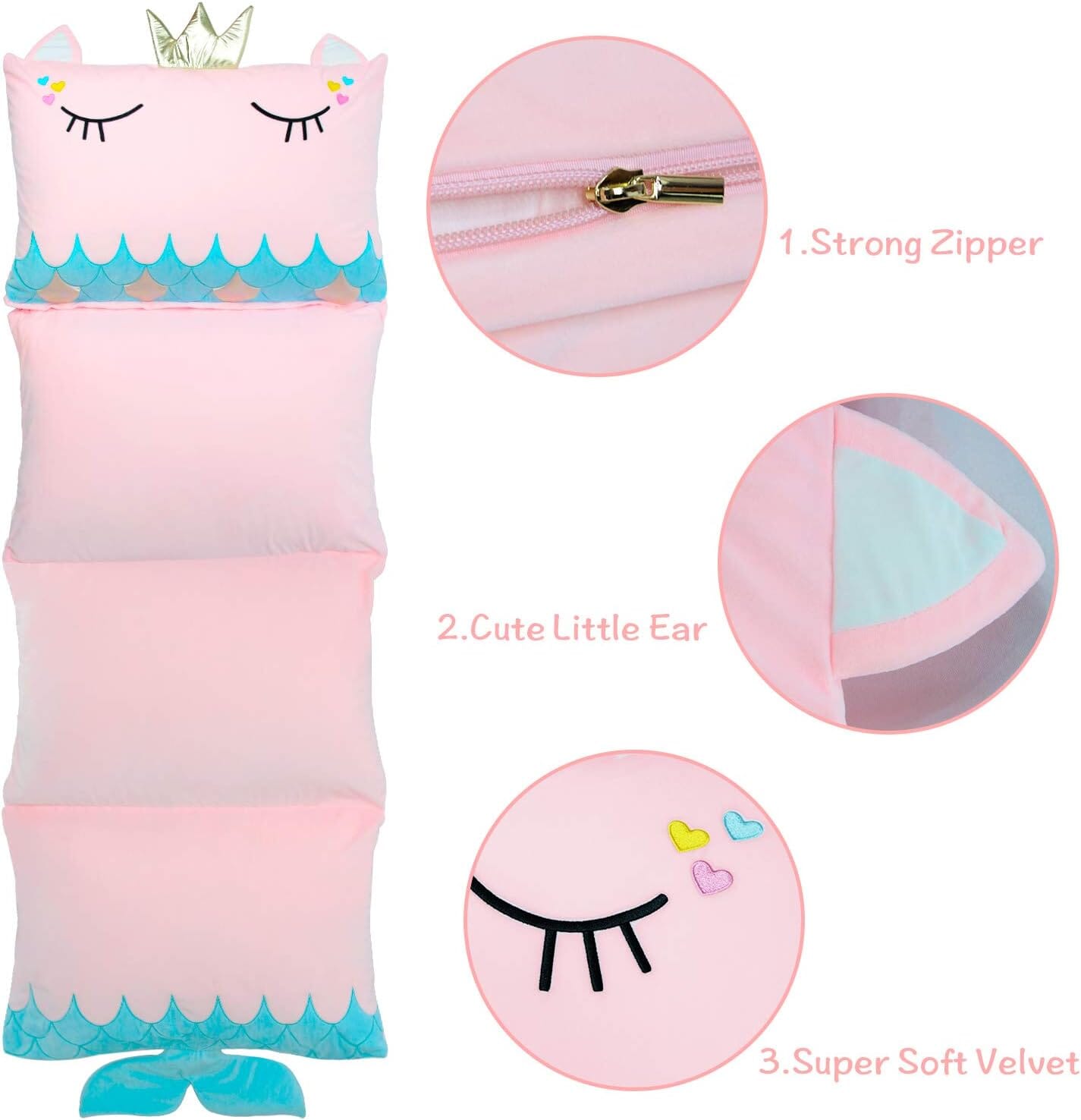 Unicorn Kids Floor Pillow - Soft Bed Seat Cover for Girls, Queen Size - Perfect for Playroom, Bedroom, and Cozy Reading Nook