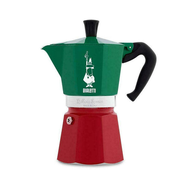 Bialetti Moka Express Italia Stovetop Espresso Maker - 3 Cup Italian Coffee Pot for Home & Office Use | Perfect for Espresso Lovers & Gift Giving