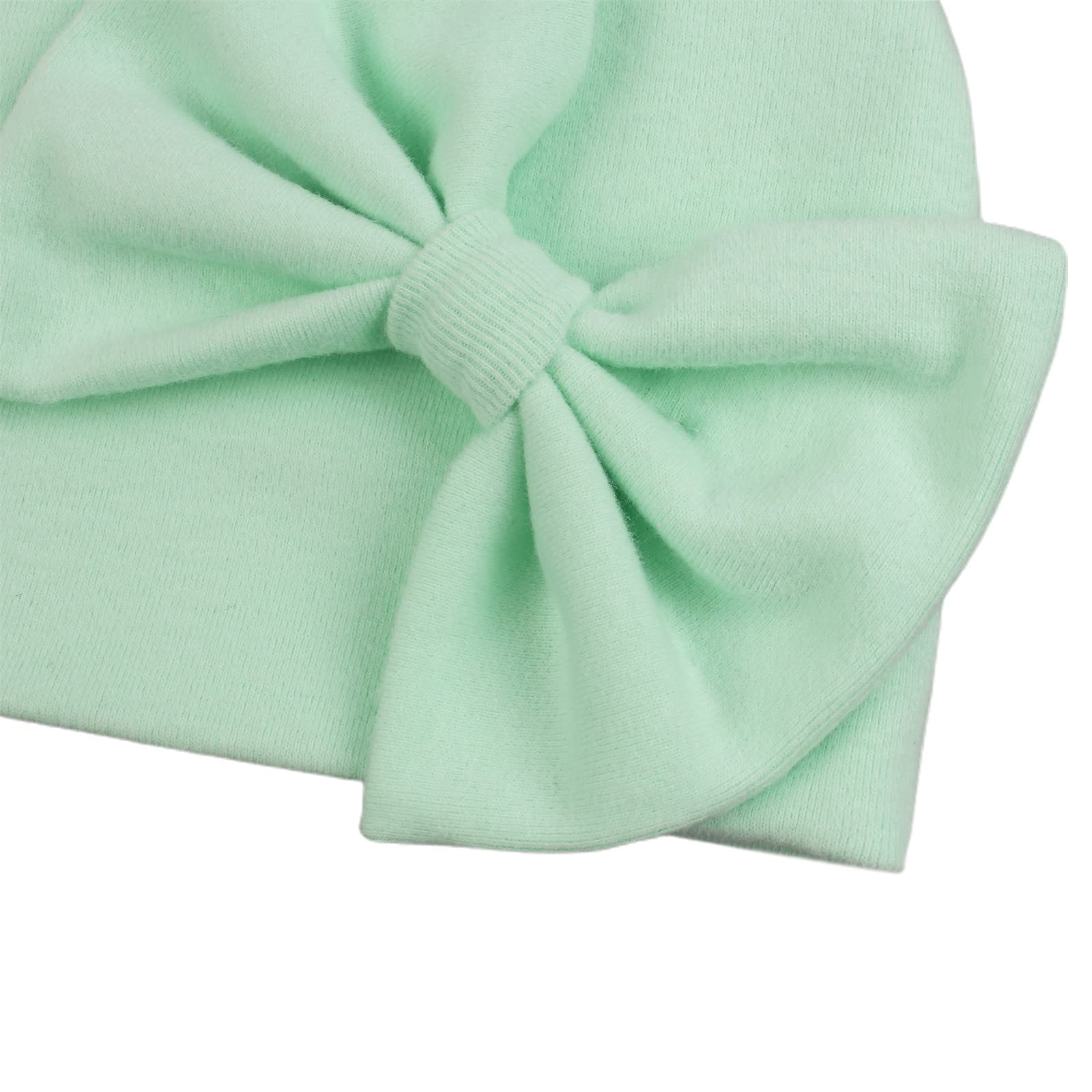 Adorable Newborn Baby Girl Hat - Soft Cotton Bow Beanie for 0-12 Months | Preemie & Infant Spring Hats | Perfect for Photoshoots, Outings & Special Occasions