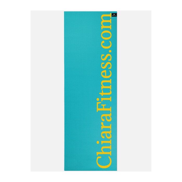 Custom Personalized Yoga Mat 6mm Thick - Non-Slip Eco-Friendly Turquoise Design for Home & Studio Workouts | Gift for Yoga Lovers
