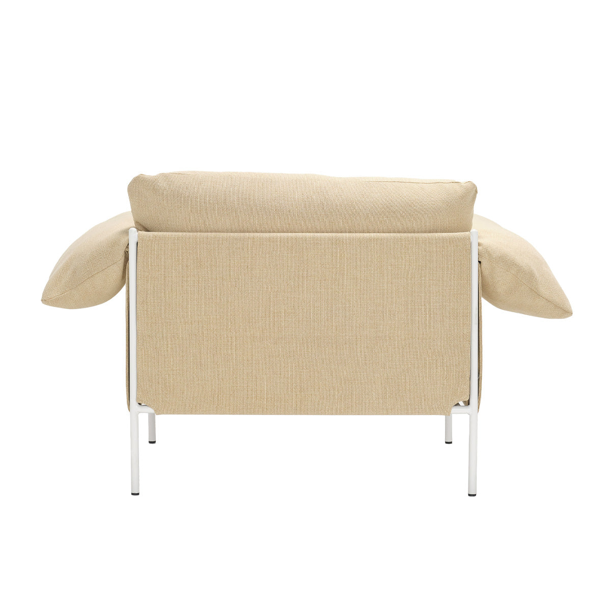Byron Alva Armchair - Modern Accent Chair for Living Room, Bedroom & Office - Comfortable Upholstered Lounge Chair with Wooden Legs