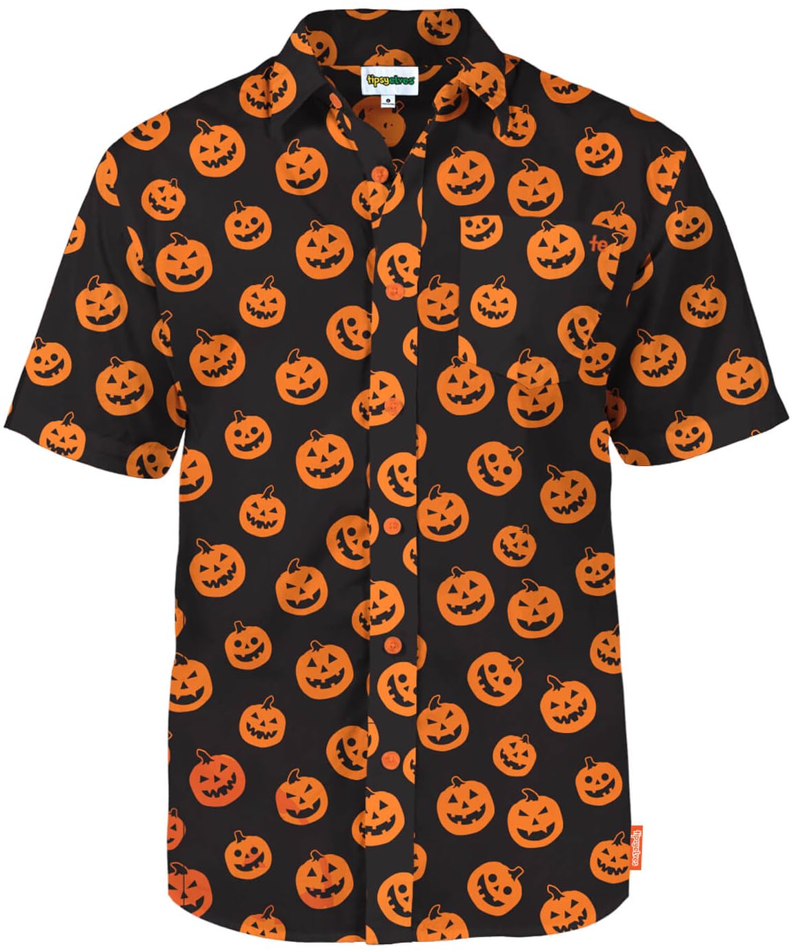 Men's Halloween Button Down Shirts - Spooky Party Wear with Comfort Blend | Tipsy Elves | Costume Party, Office Halloween, Cosplay & Themed Events
