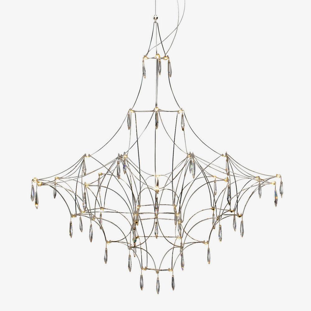 Elegant Mira Crystal Chandeliers - Modern Ceiling Lighting Fixtures for Dining Room, Bedroom & Living Room Decor