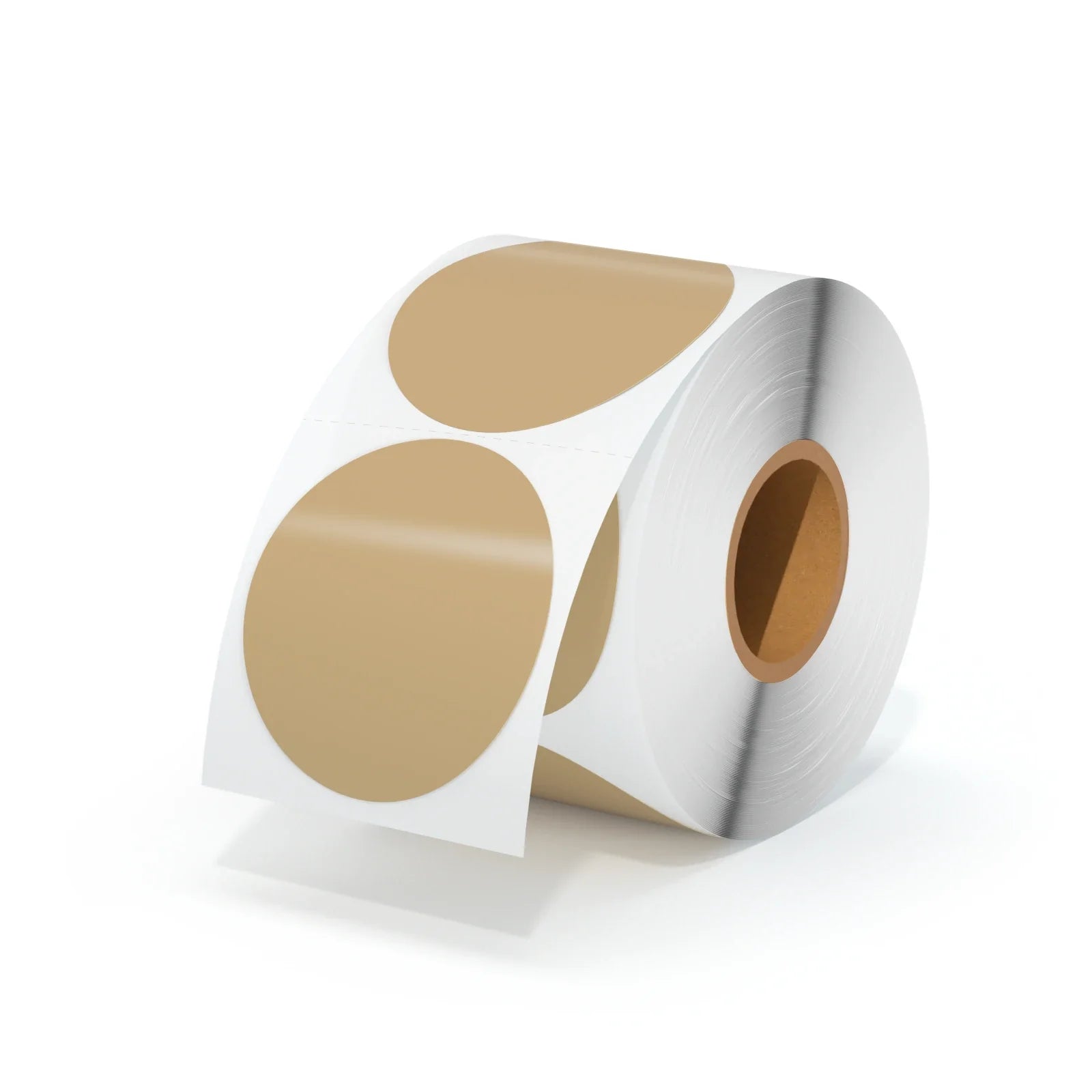 MUNBYN Kraft Brown Circle Labels - Eco-Friendly Stickers for Packaging, Shipping & Organizing - Perfect for DIY Crafts, Gift Wrapping & Business Branding