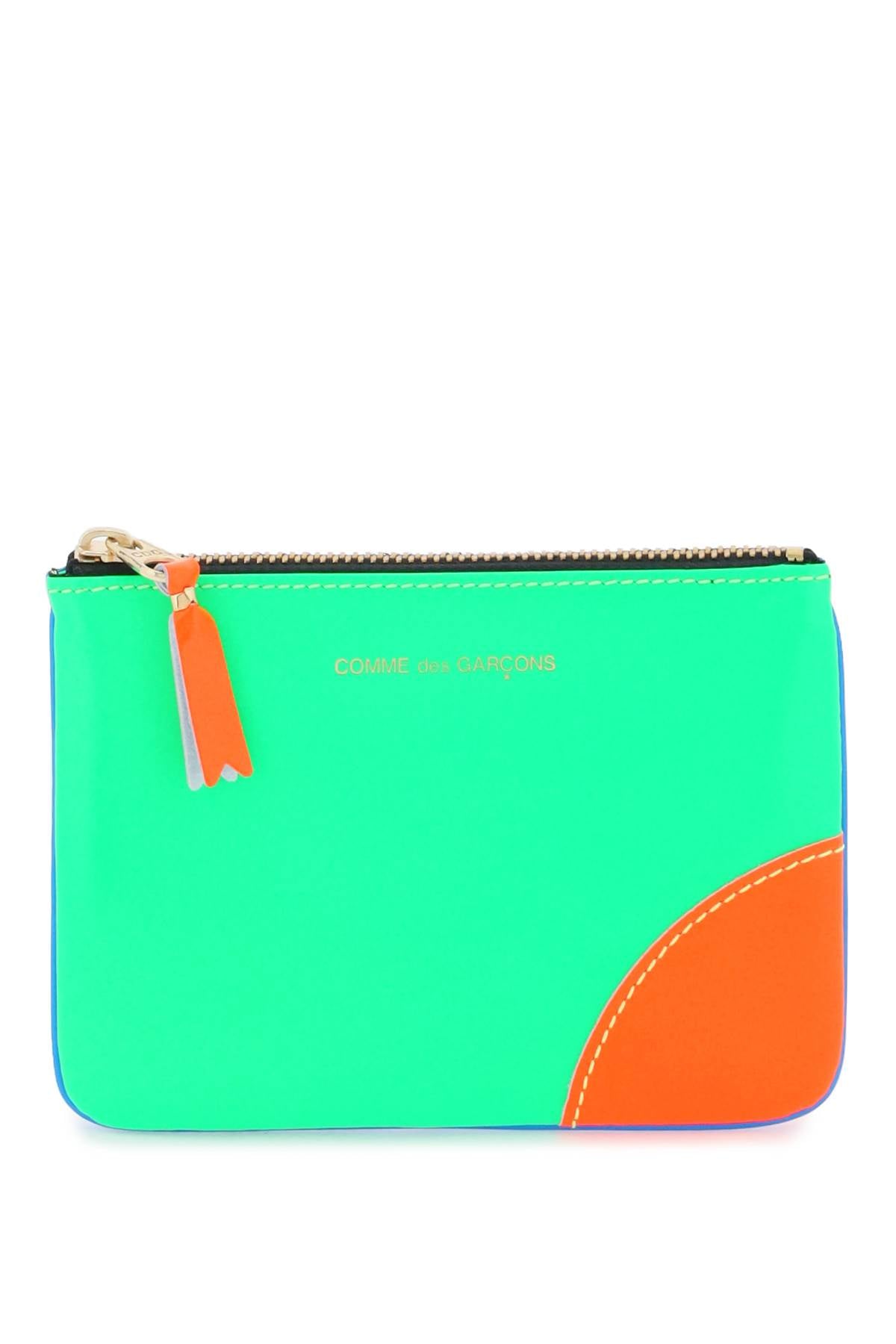 Comme des Garcons Fluorescent Mini Wallet Pouch - Stylish & Compact for Everyday Use, Travel, and Parties