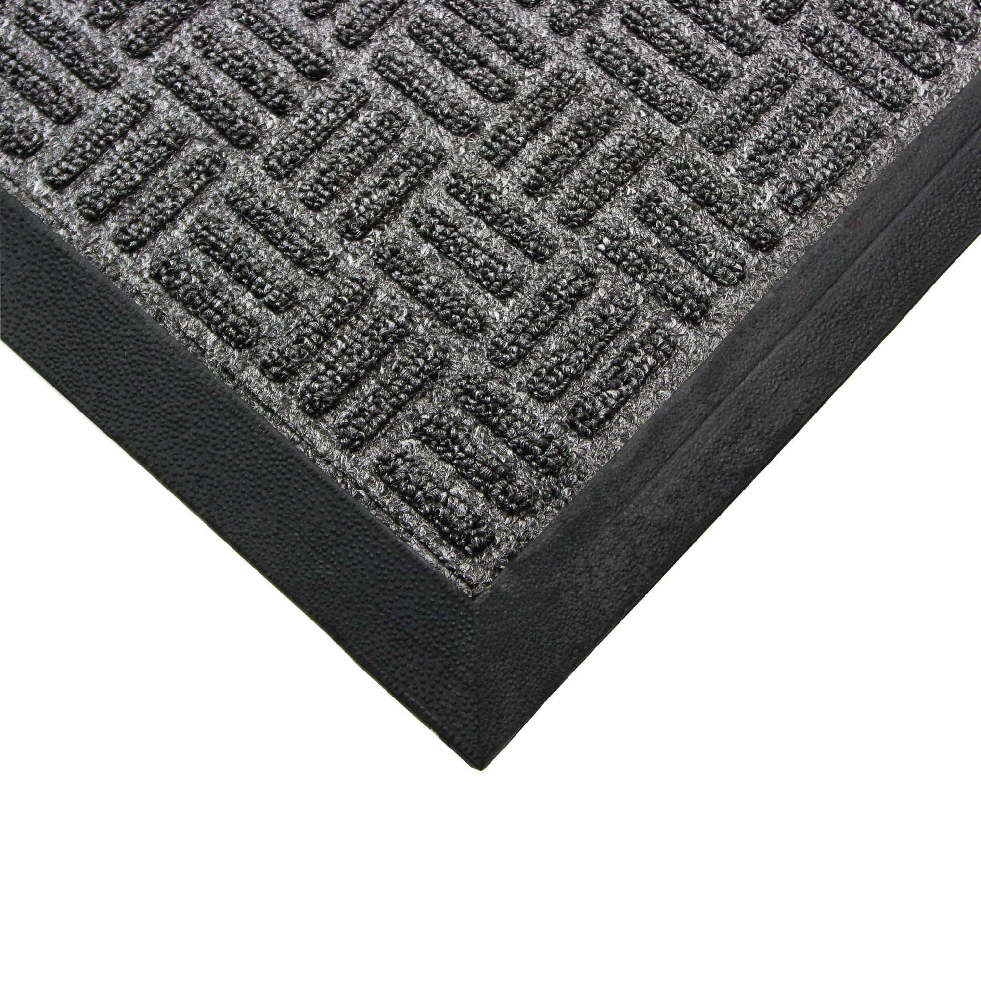 Ultralux Premium Indoor Outdoor Entrance Mat 35” x 59” - Heavy Duty Absorbent Anti-Slip Doormat for Home & Office - Dark Gray Entry Rug - Perfect for High Traffic Areas, Front Door, Patio & Mudroom Use