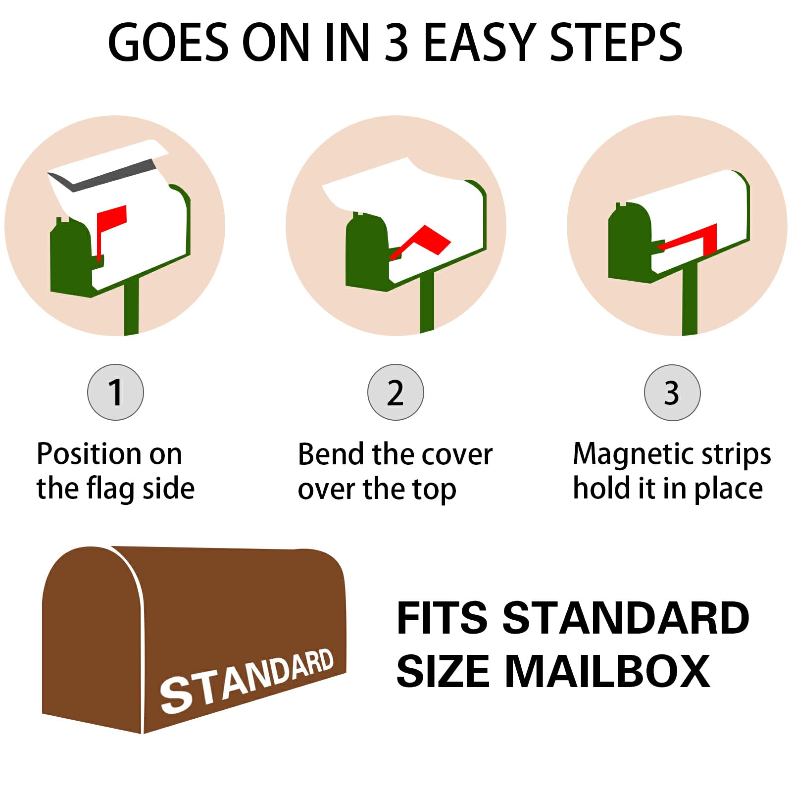 Senya Spring Mailbox Cover - Waterproof Flower Garden Oxford Cloth Post Box with Magnetic Strip for Garden & Yard Decoration | Perfect for Spring Home Decor & Outdoor Mailbox Protection