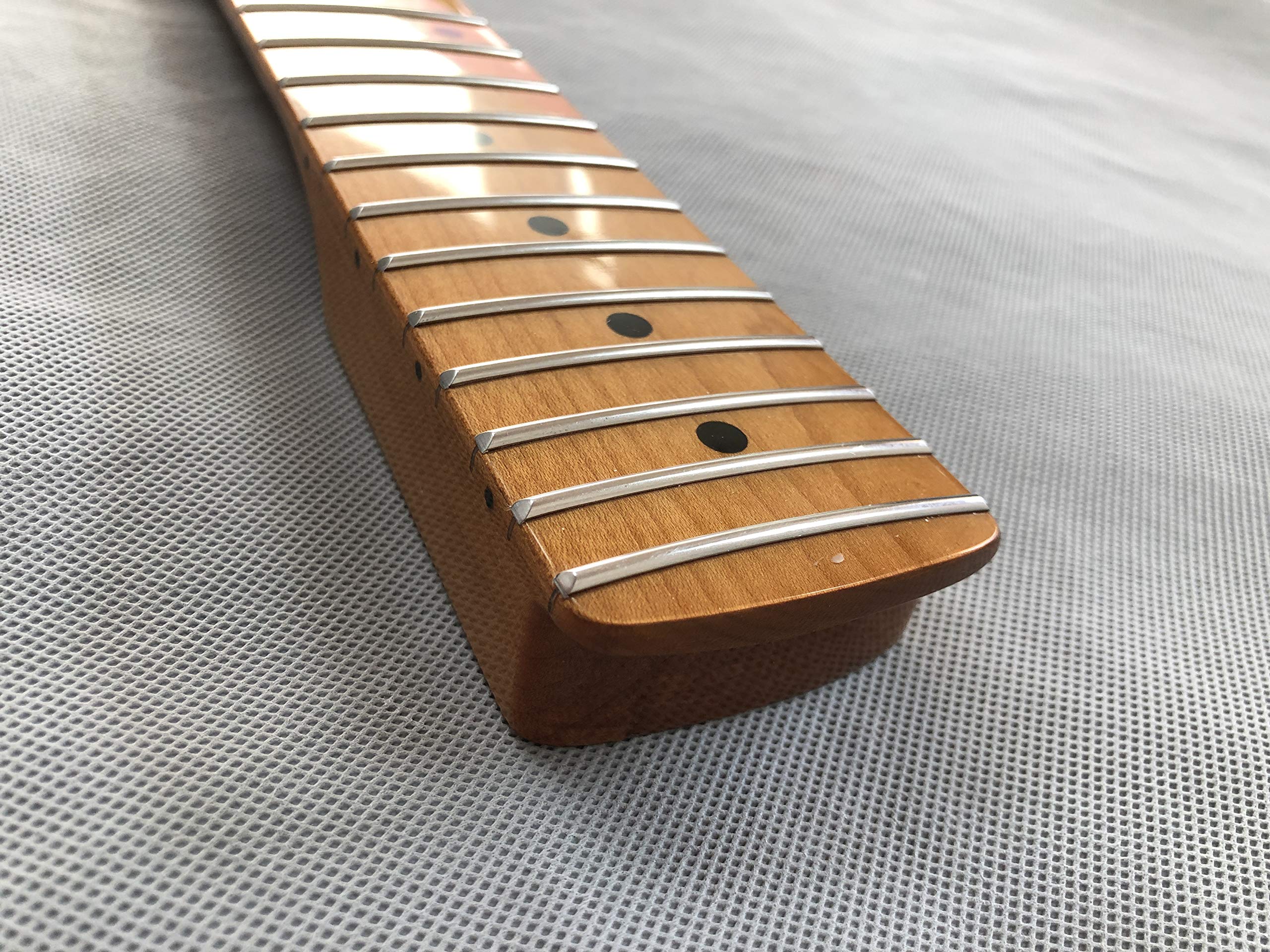 Premium Baked Maple Electric Guitar Neck - 22 Frets, 25.5