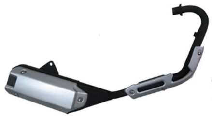 Lifan KPM200 Motorcycle Full Exhaust System (KPMF13 08) - High Performance Upgrade for Street & Off-Road Riding