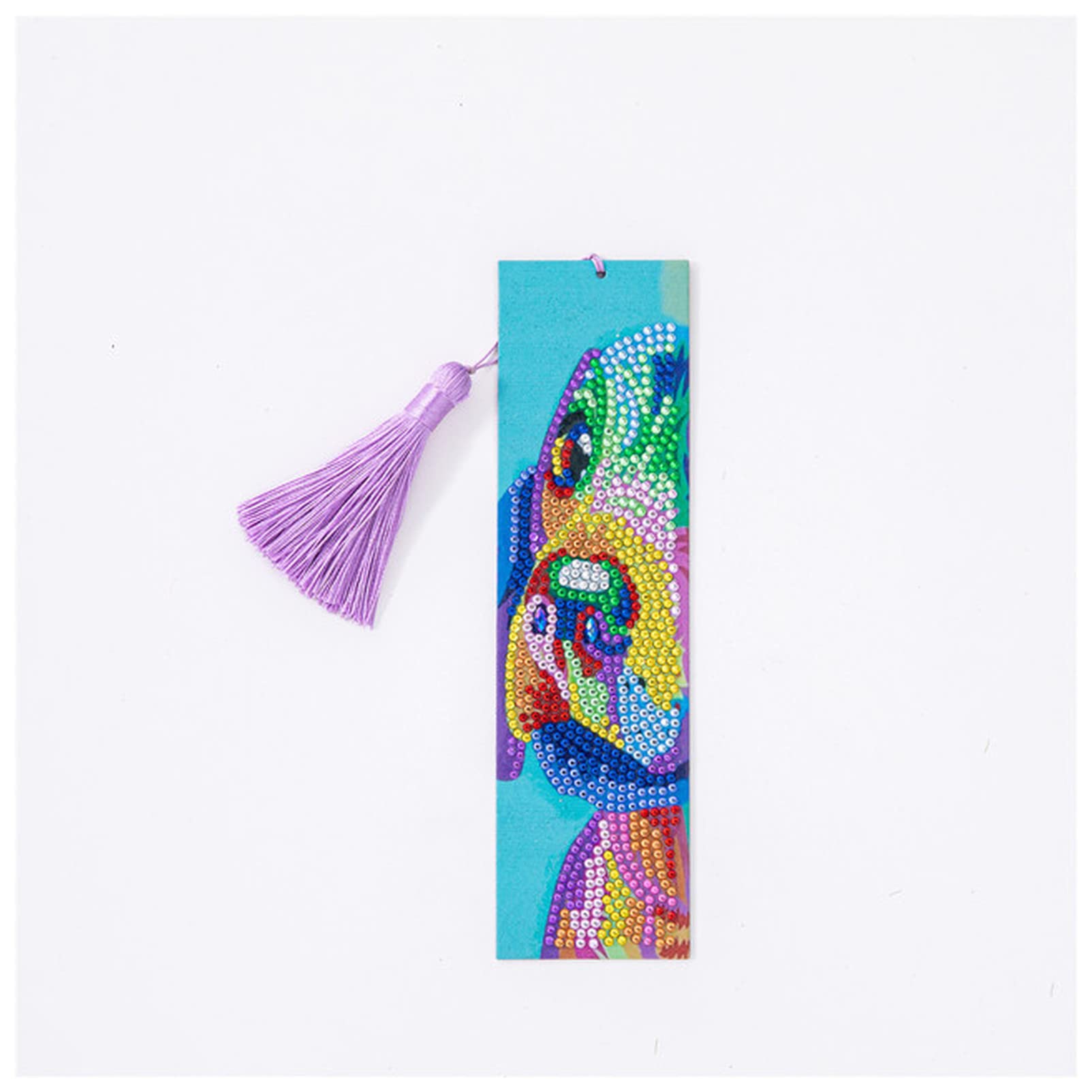 Diamond Painting Bookmark Kit - Magnetic DIY Cross Stitch Embroidery Set for Adults | Special Shaped Diamond Art Craft (21X6cm) - Perfect for Scrapbooking, Journaling & Gift Giving