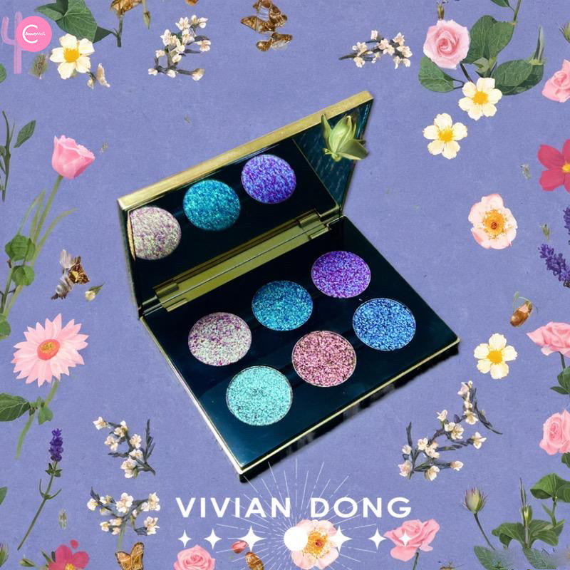 Vivian Dong Bramble 6-Color Eyeshadow Palette - Highly Pigmented, Long-Lasting Makeup for Day & Night Looks | Perfect for Parties, Weddings & Everyday Wear