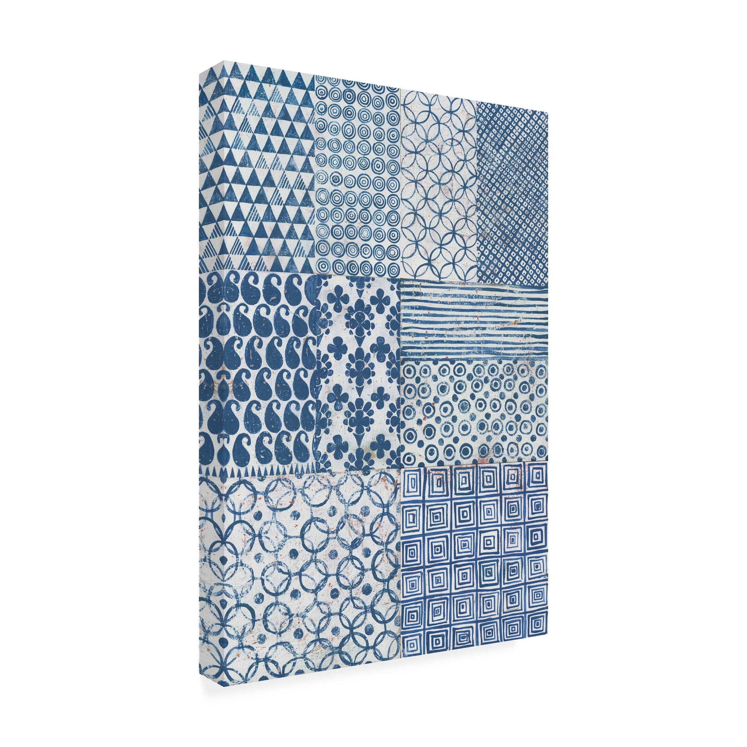 Trademark Fine Art 'Maki Tile 6 Up' Canvas Wall Art Print by Kathrine Lovell - Modern Abstract Painting for Living Room, Bedroom & Office Decor