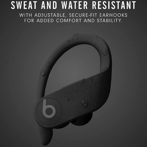 Beats by Dre Powerbeats Pro Wireless Earbuds - High Performance Bluetooth Earphones with Noise Isolation, Secure Fit for Running & Workouts - Black (Ideal for Gym, Sports & Active Lifestyle)