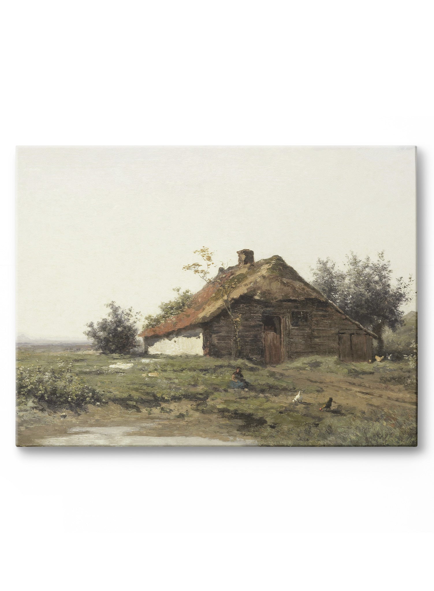 Open Fields Canvas Wall Art - Handmade Landscape Painting for Home & Office Decor - Perfect for Living Room, Bedroom, and Office Spaces