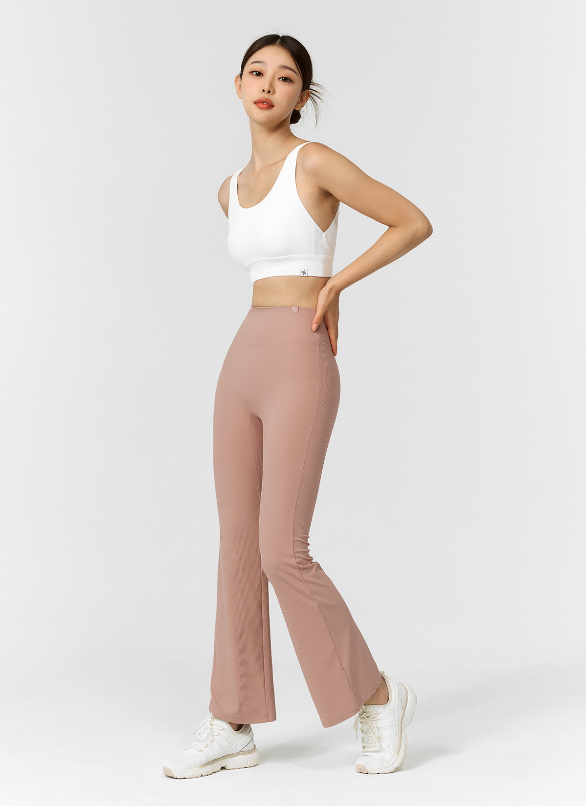 Comfortable Stretch Ribbed Bootcut Pants for Women - Flattering & Versatile for Work, Casual & Night Out