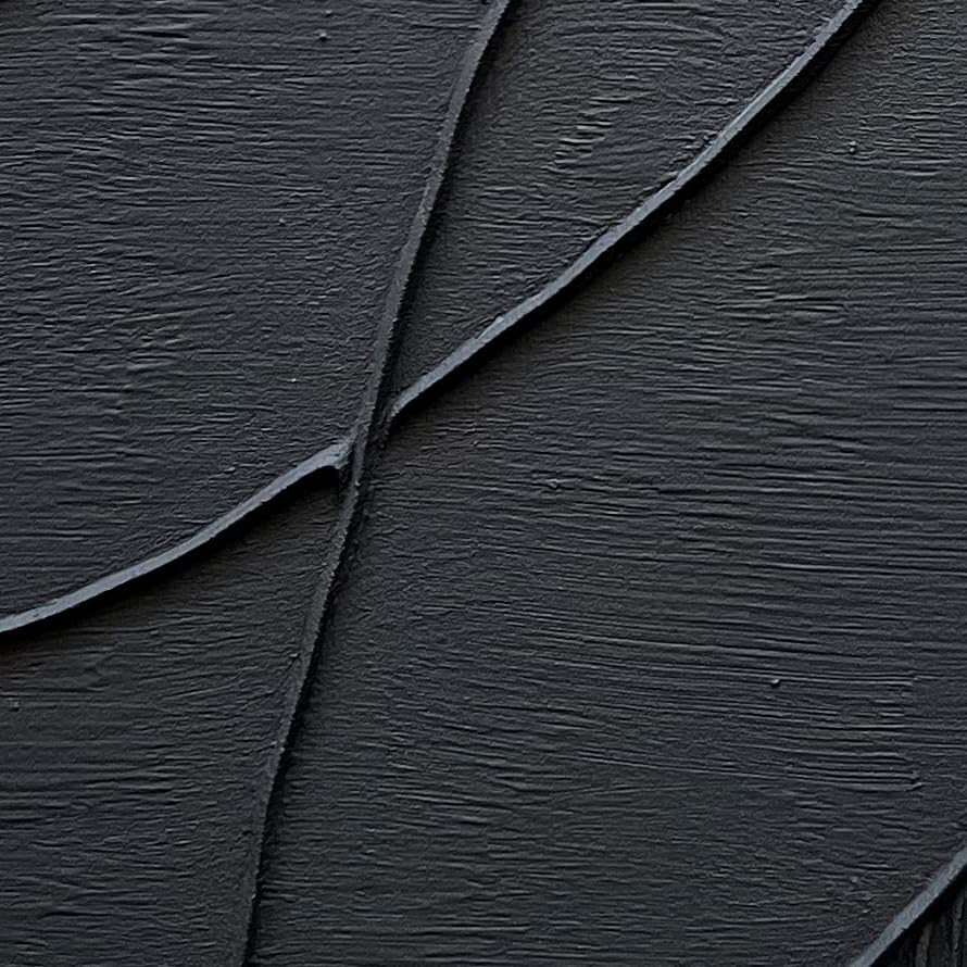 NANKAI Hand-Painted Thick Texture Black Minimalist Oil Painting - 45x30 Inch Large Canvas Wall Art for Living Room, Bedroom & Office Decor | Modern Abstract Home Decoration
