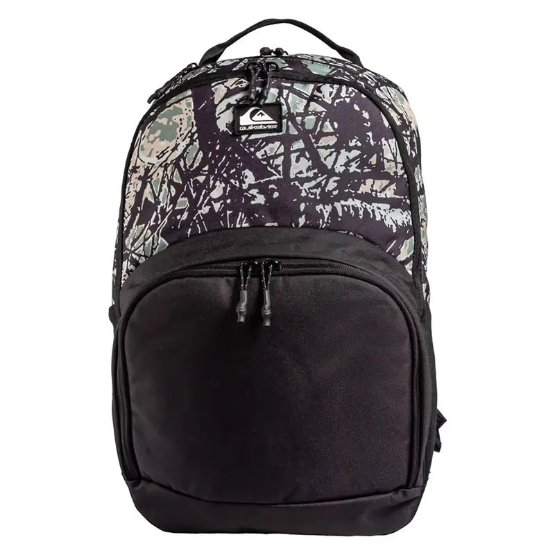 Quiksilver 1969 Special 2.0 Backpack - Stylish Black Print Laptop Bag for Men & Women | Perfect for School, Travel, and Outdoor Adventures