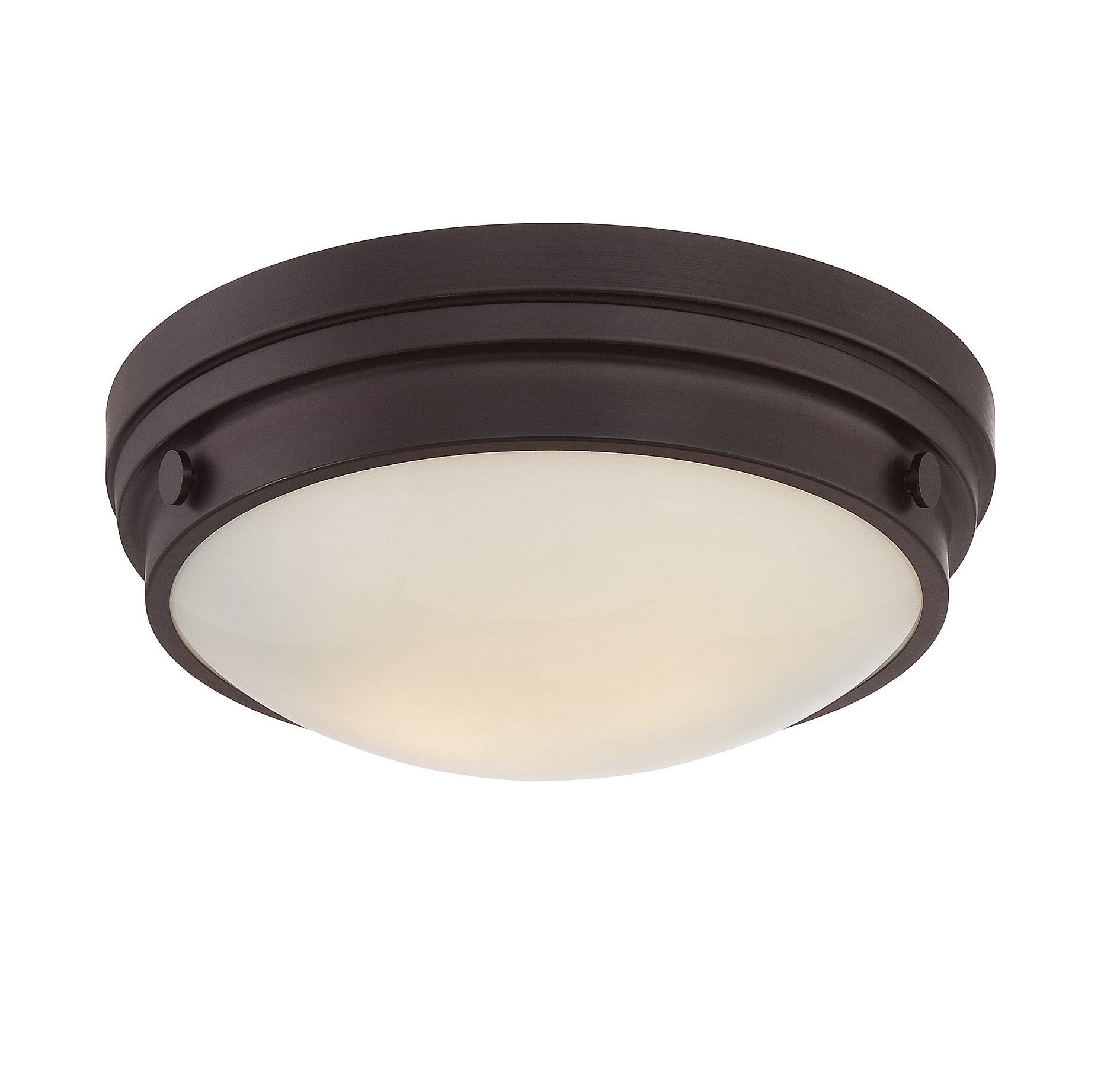 Savoy House 6-3350-14-13 Modern Two Light Flush Mount Ceiling Light Fixture, 13.25